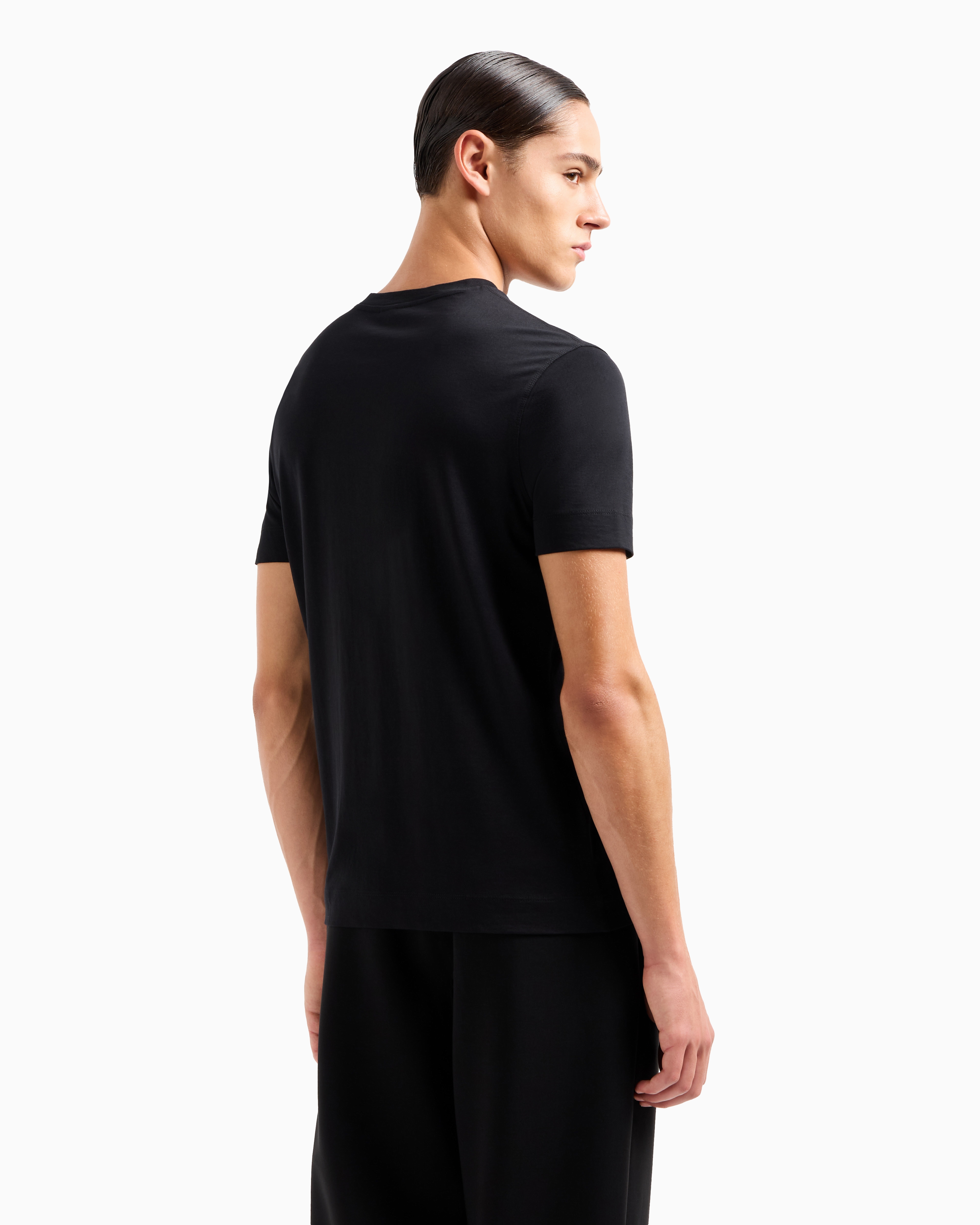 ASV lightweight jersey T-shirt with italic logo embroidery