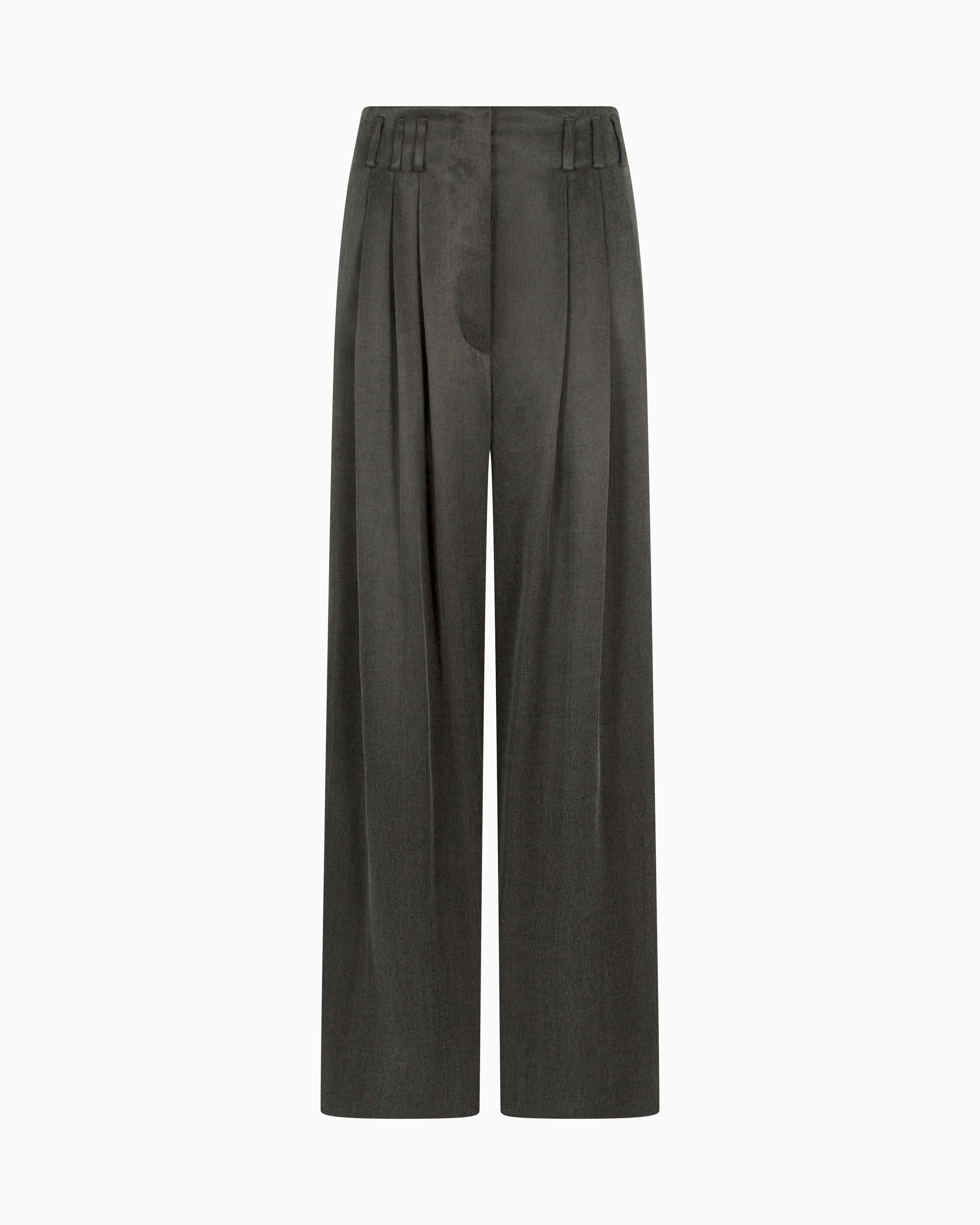 Giorgio Armani Palazzo Trousers In Gold