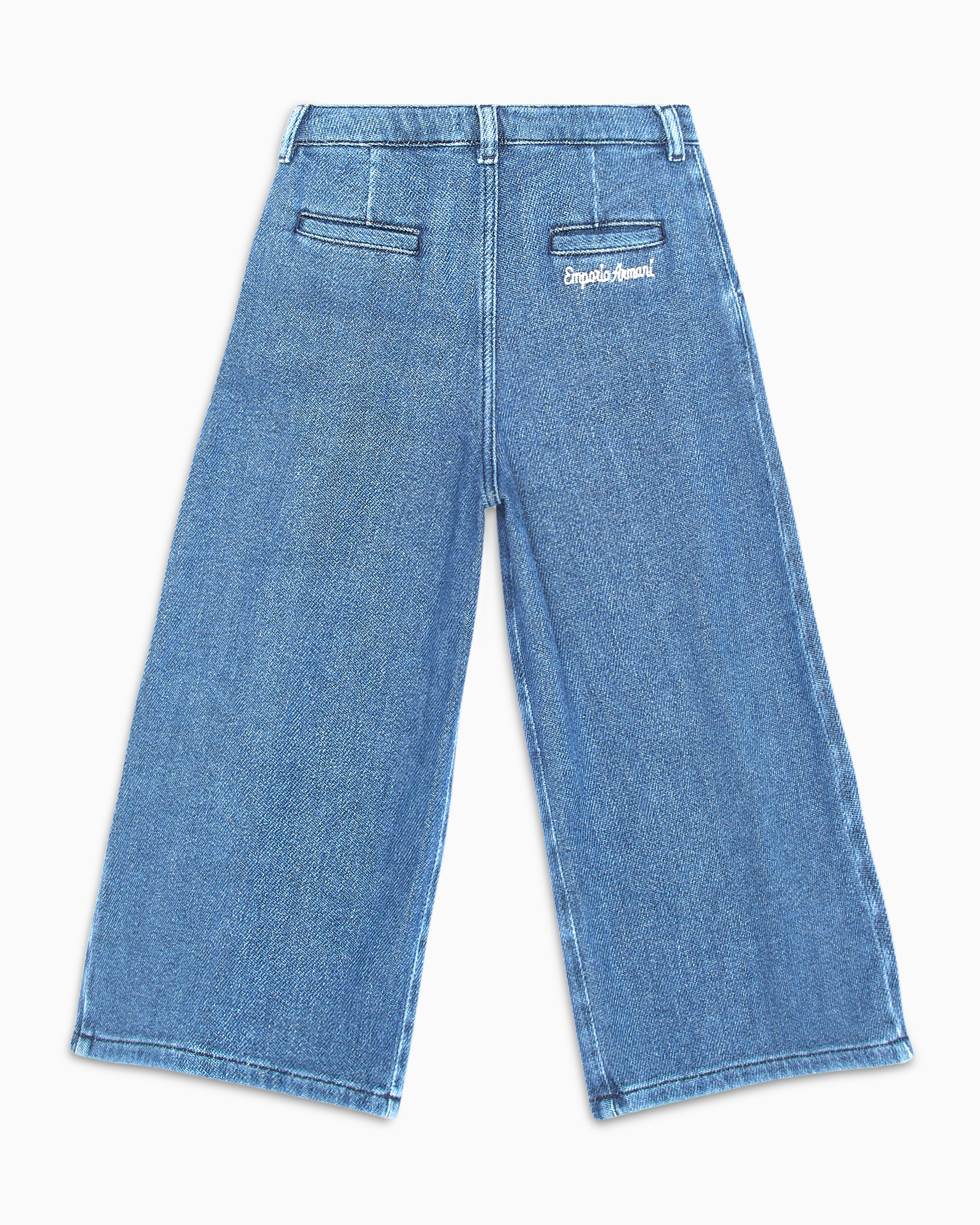 EMPORIO ARMANI J40 FLARED DENIM JEANS WITH A VERY WIDE LEG 