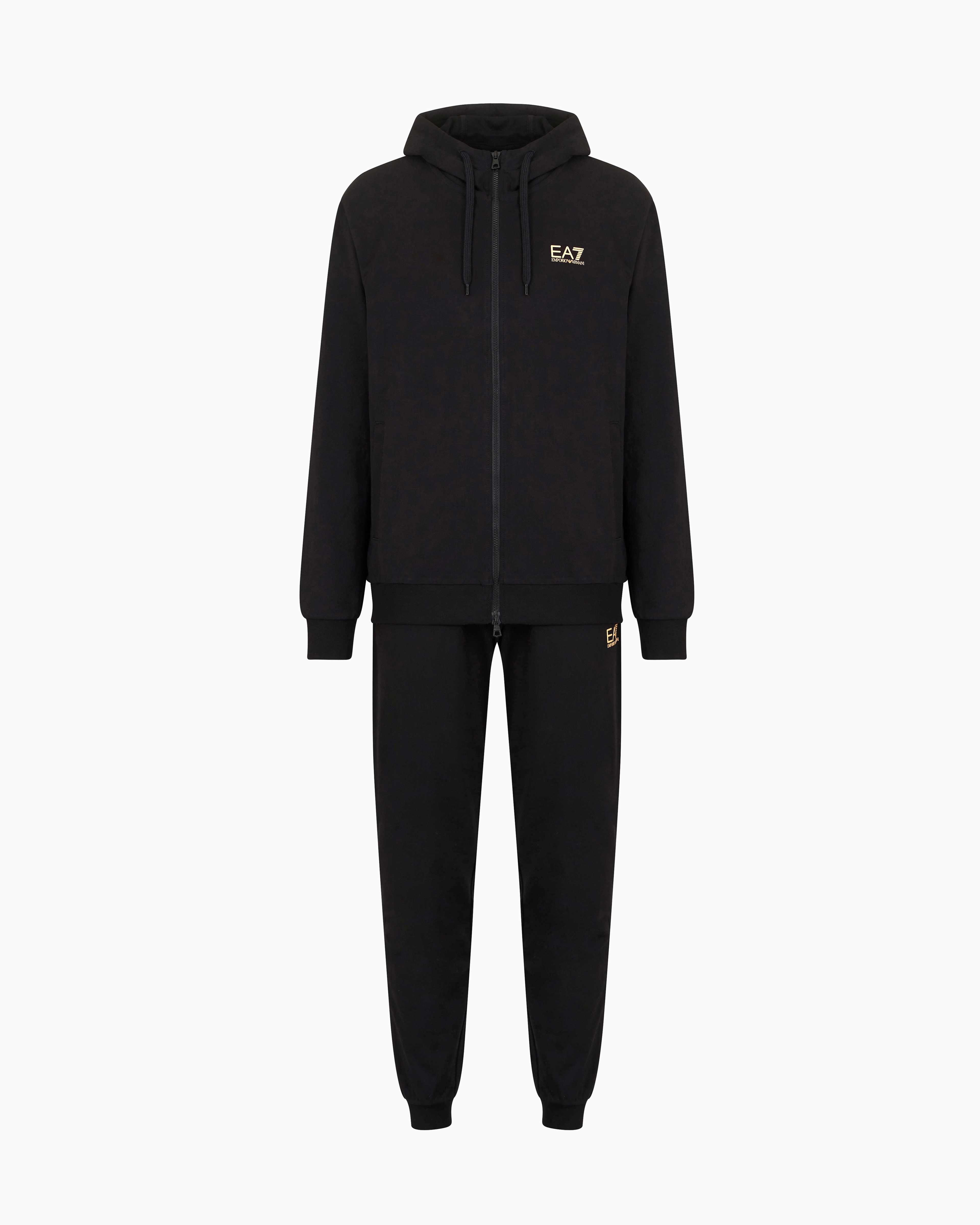 Ea7 Emporio Armani Core Id Tracksuit Black In Black