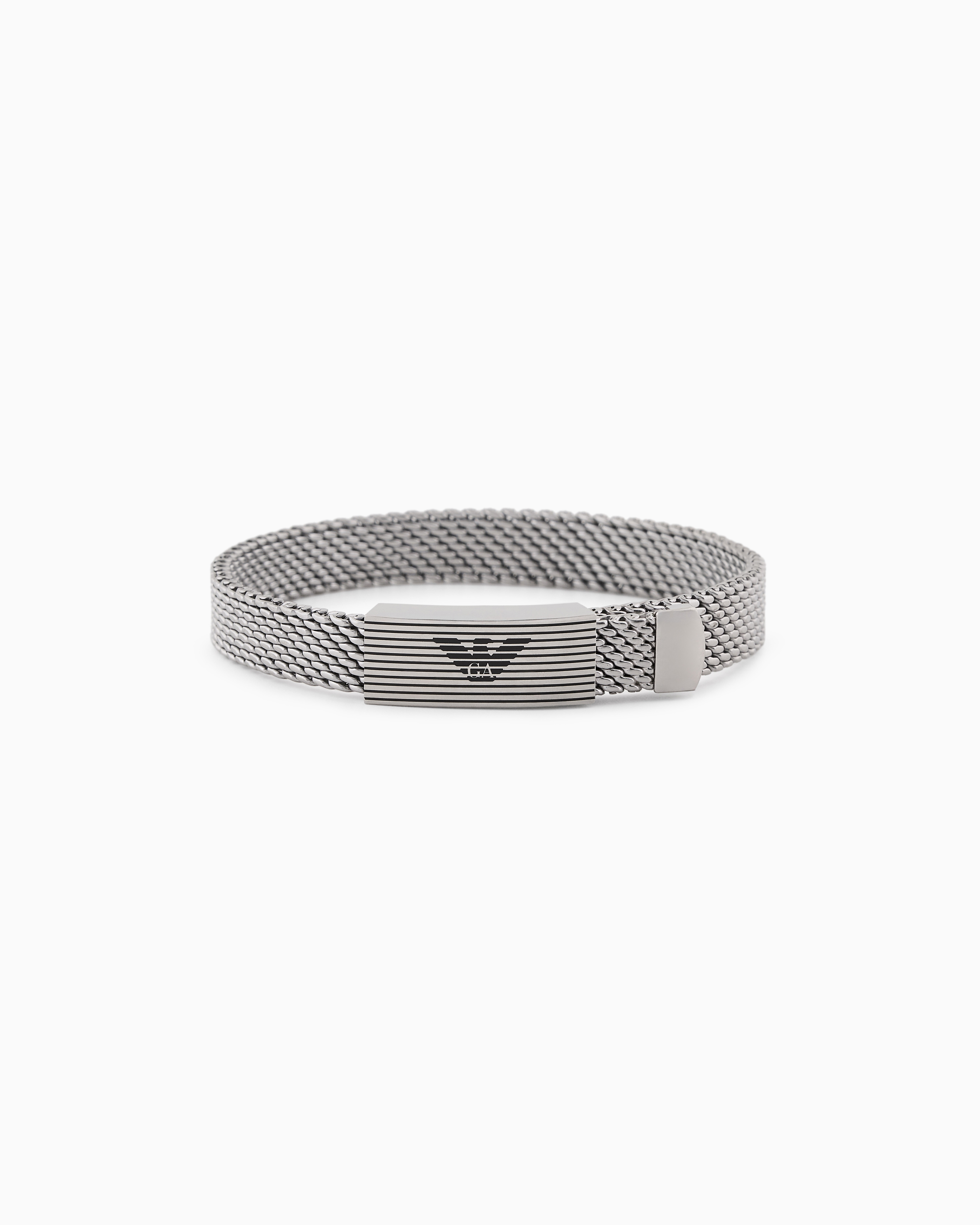 EMPORIO ARMANI STAINLESS STEEL MESH BRACELET 