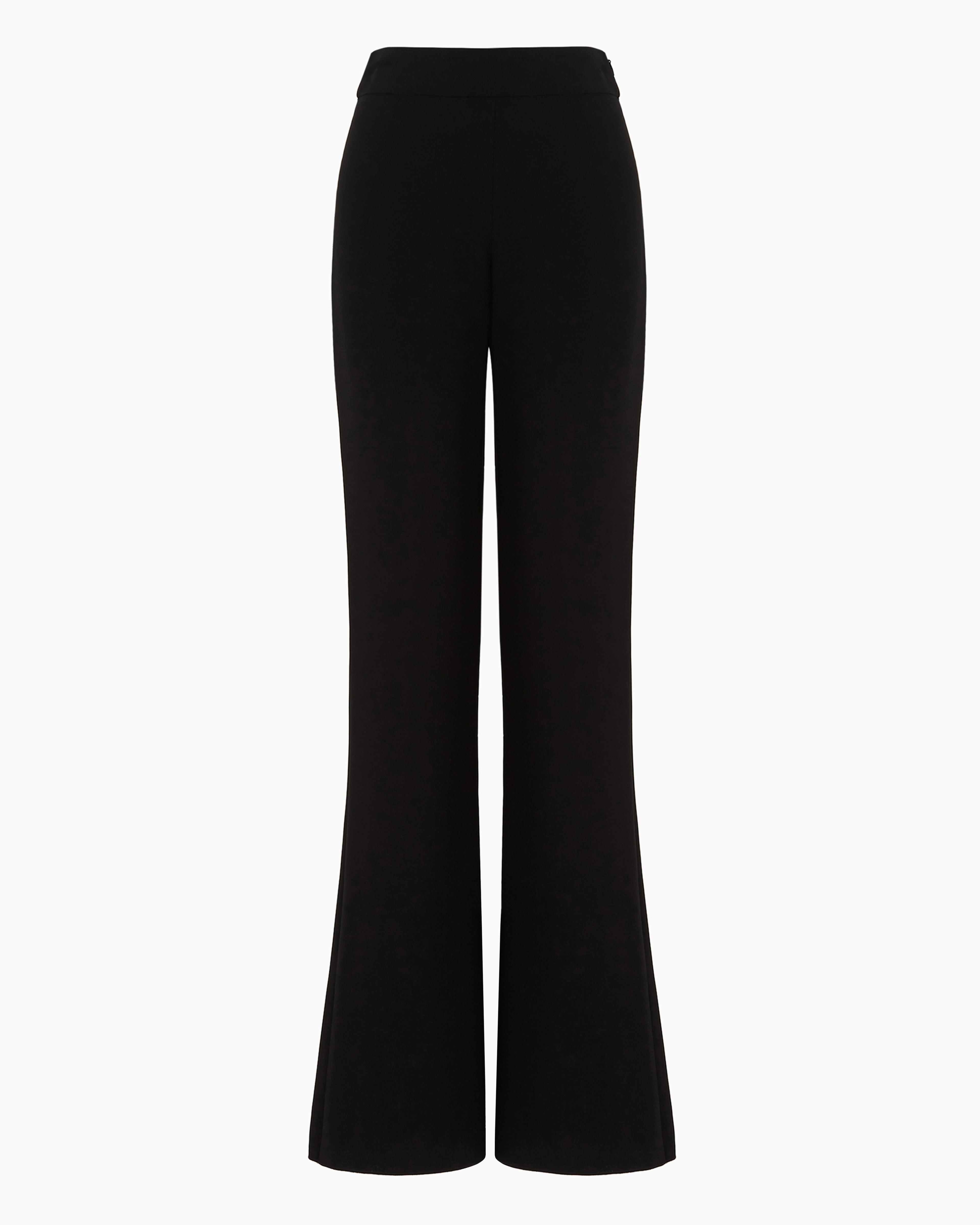 Giorgio Armani Official Store Mulberry Silk Palazzo Trousers In Black