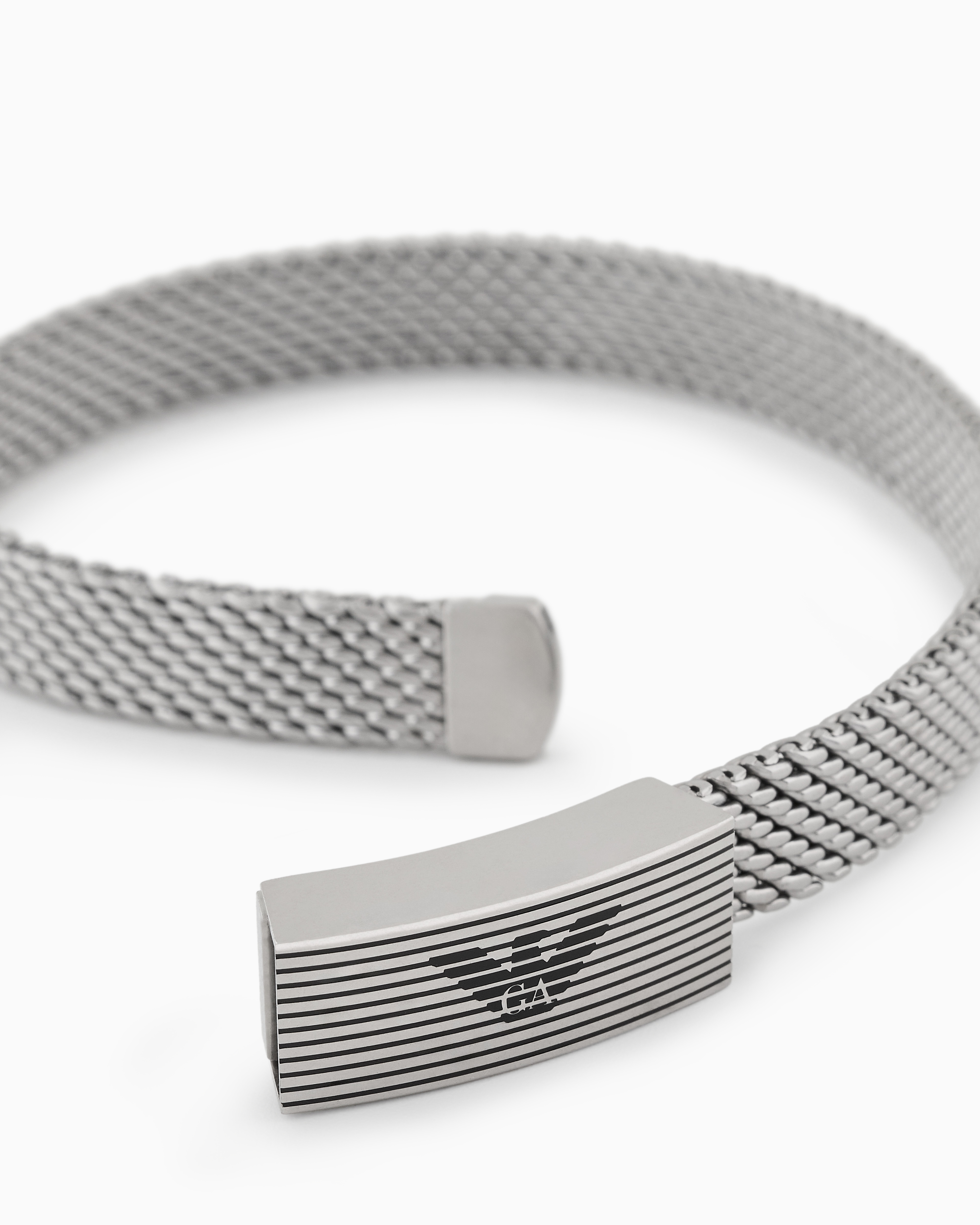 EMPORIO ARMANI STAINLESS STEEL MESH BRACELET 