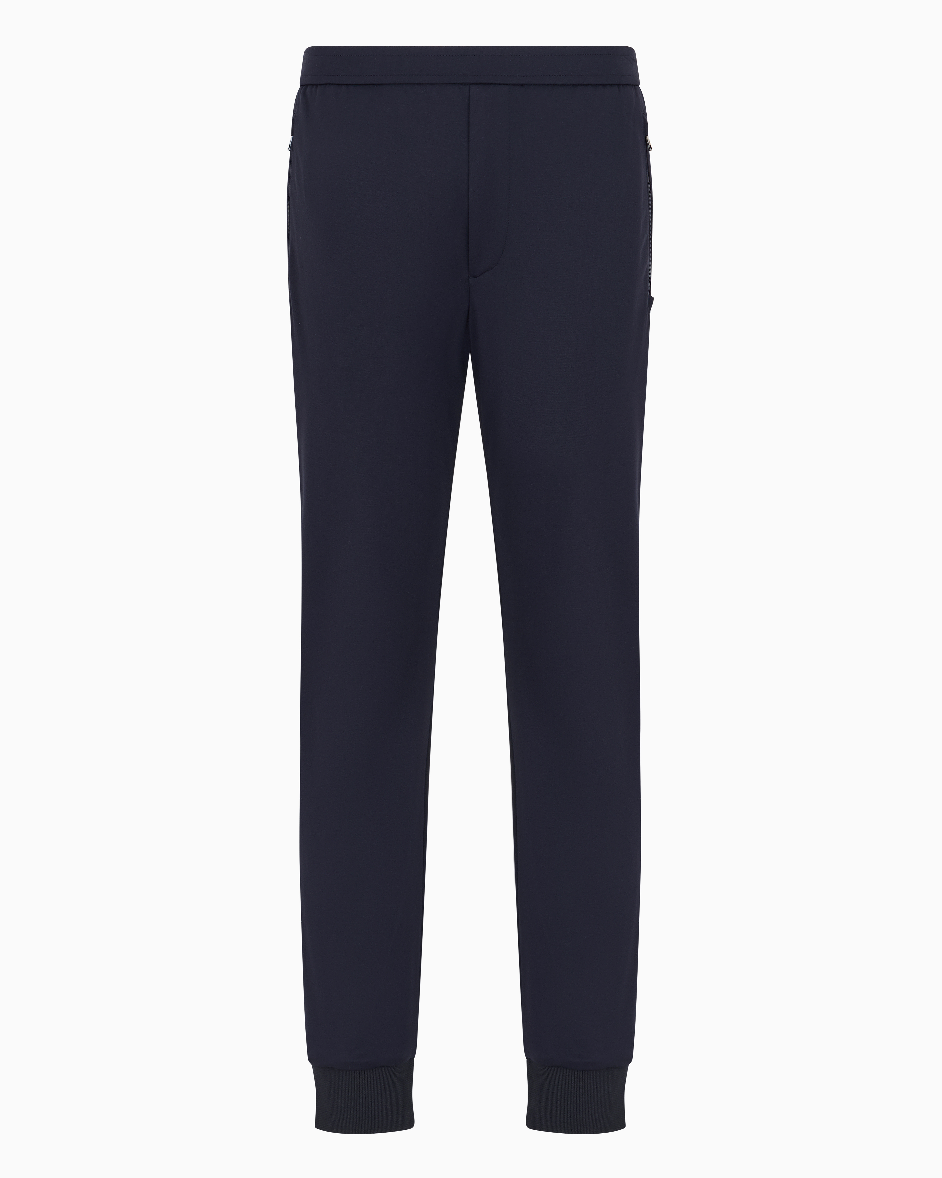 Armani Exchange Casual Pants Navy Blue Viscose