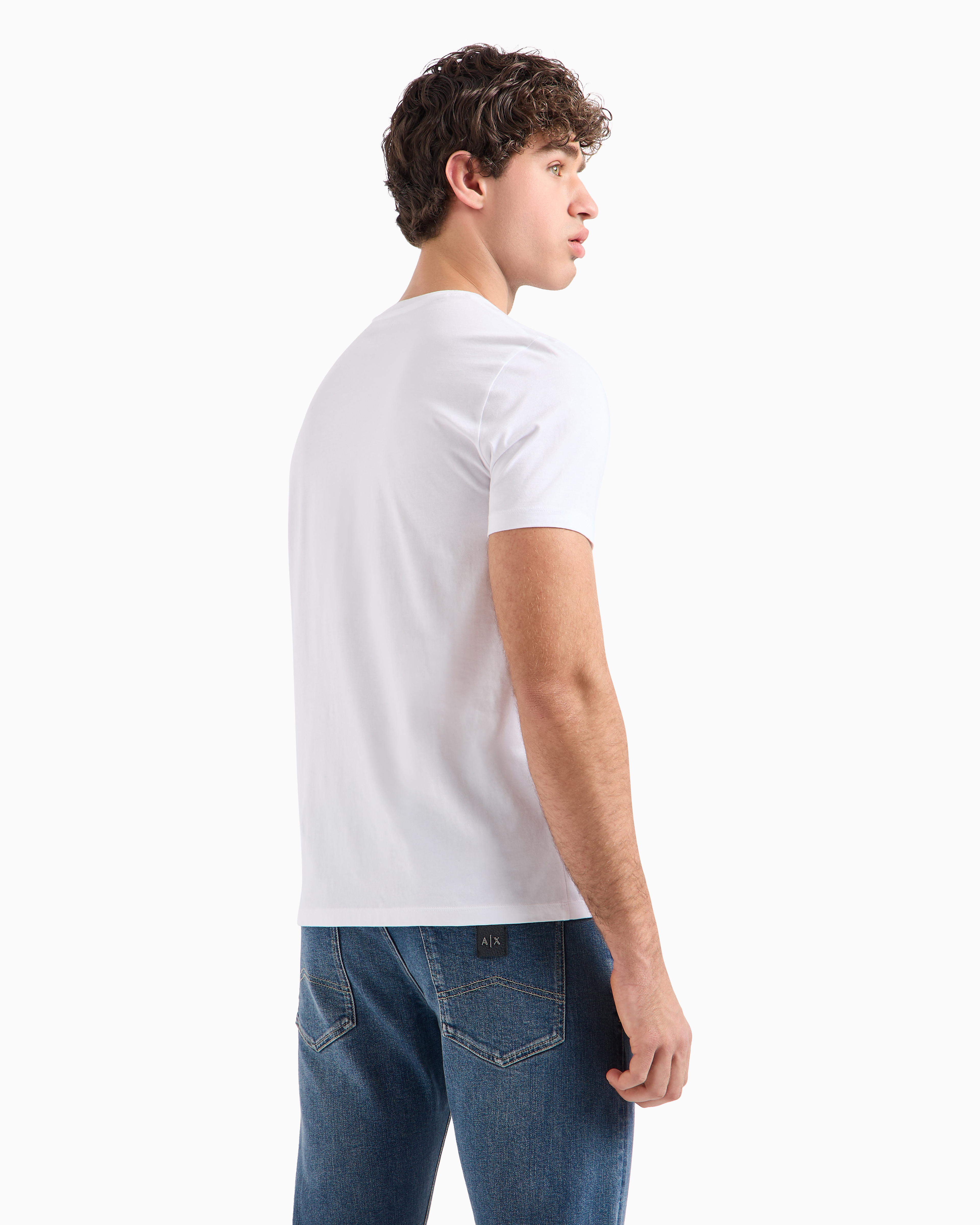 Tシャツ・カットソー ARMANI EXCHANGE Men T-shirt White 8NZTCJZ8H4Z 1100 undefined