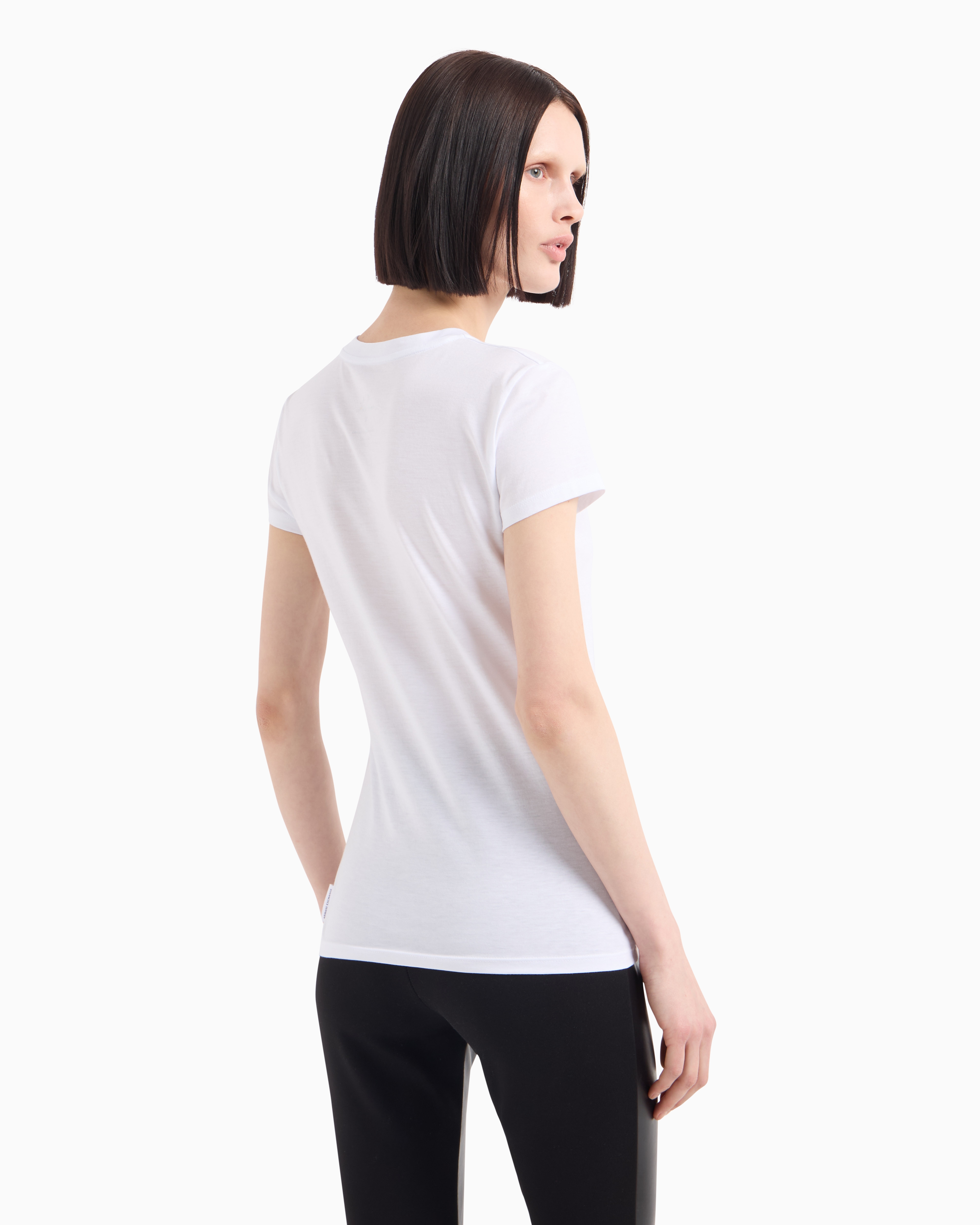 Armani Exchange Logo-print Cotton T-shirt In White