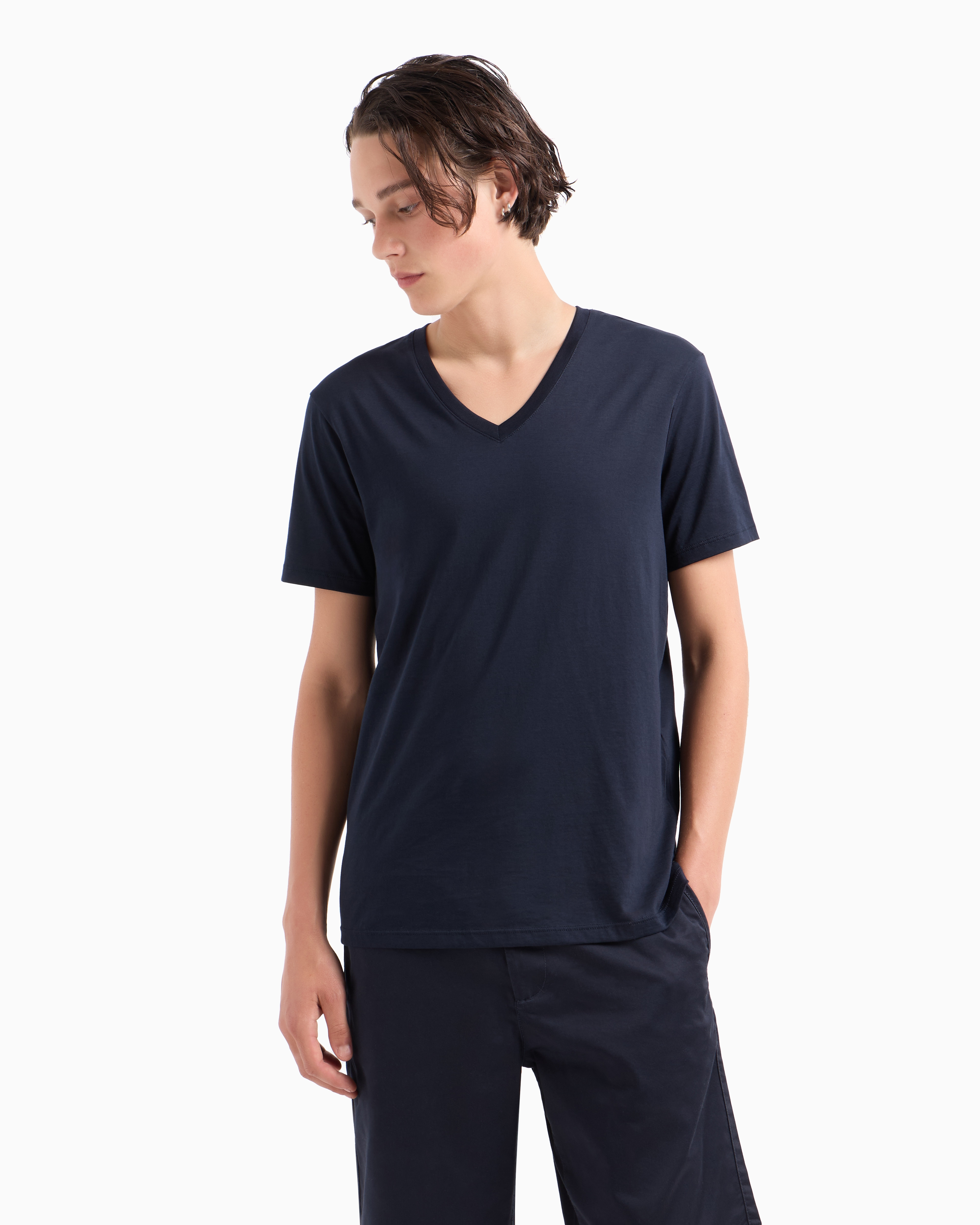ARMANI EXCHANGE SLIM FIT T-SHIRT IN PIMA COTTON JERSEY