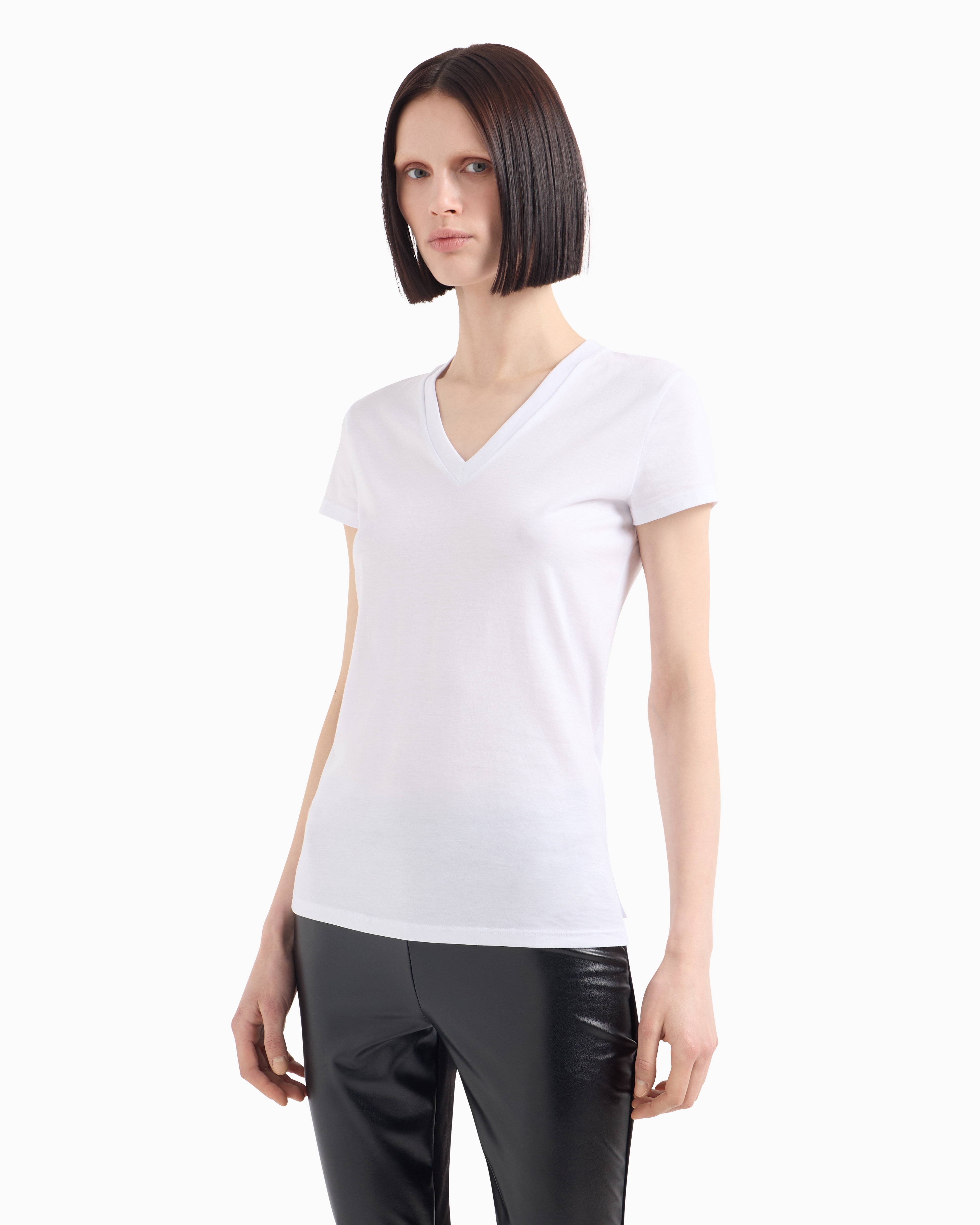 Armani Exchange Logo-print Cotton T-shirt In White