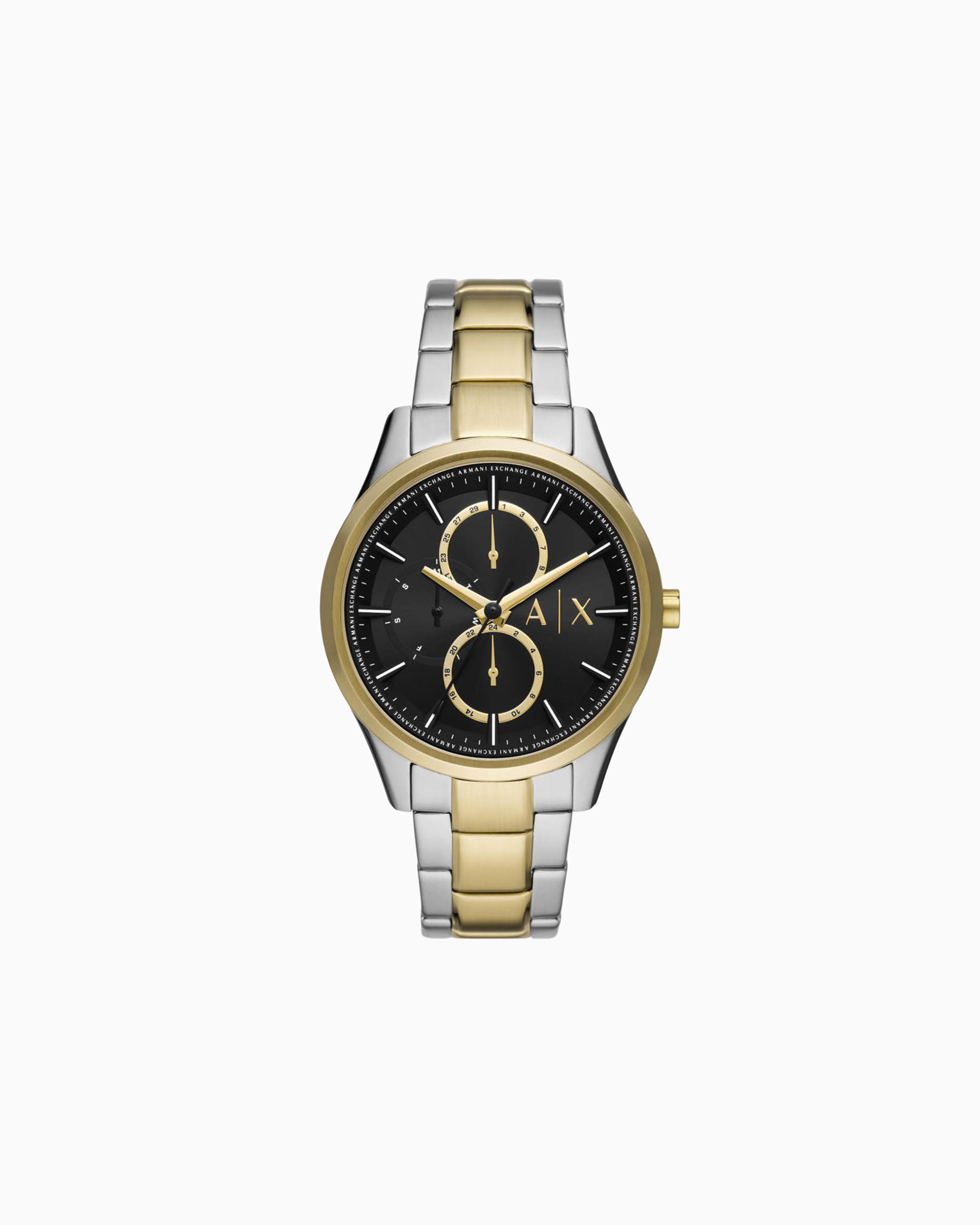 Armani Exchange Multifunction Watch In Two-tone Steel