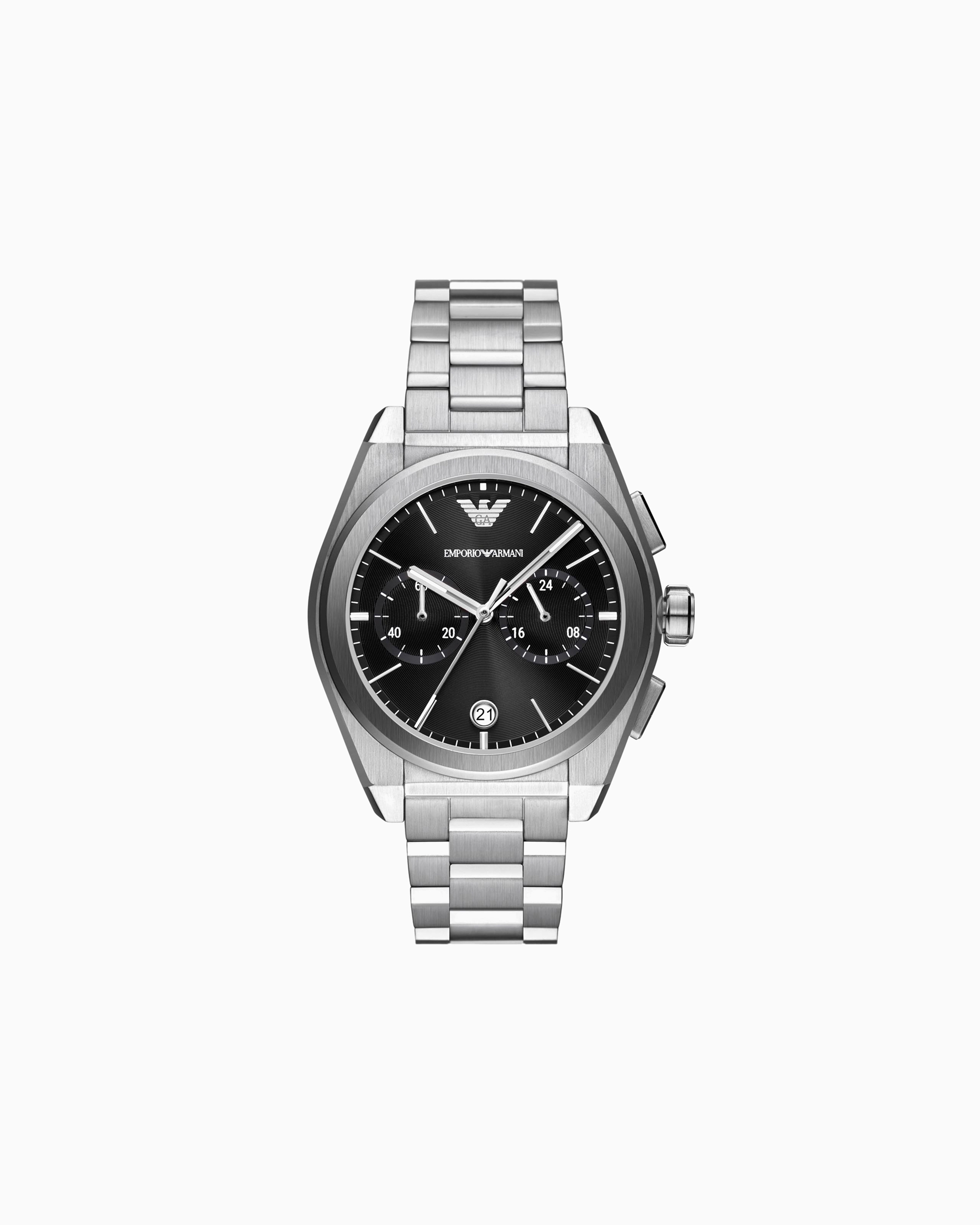 Shop Emporio Armani Chronograph Stainless Steel Watch