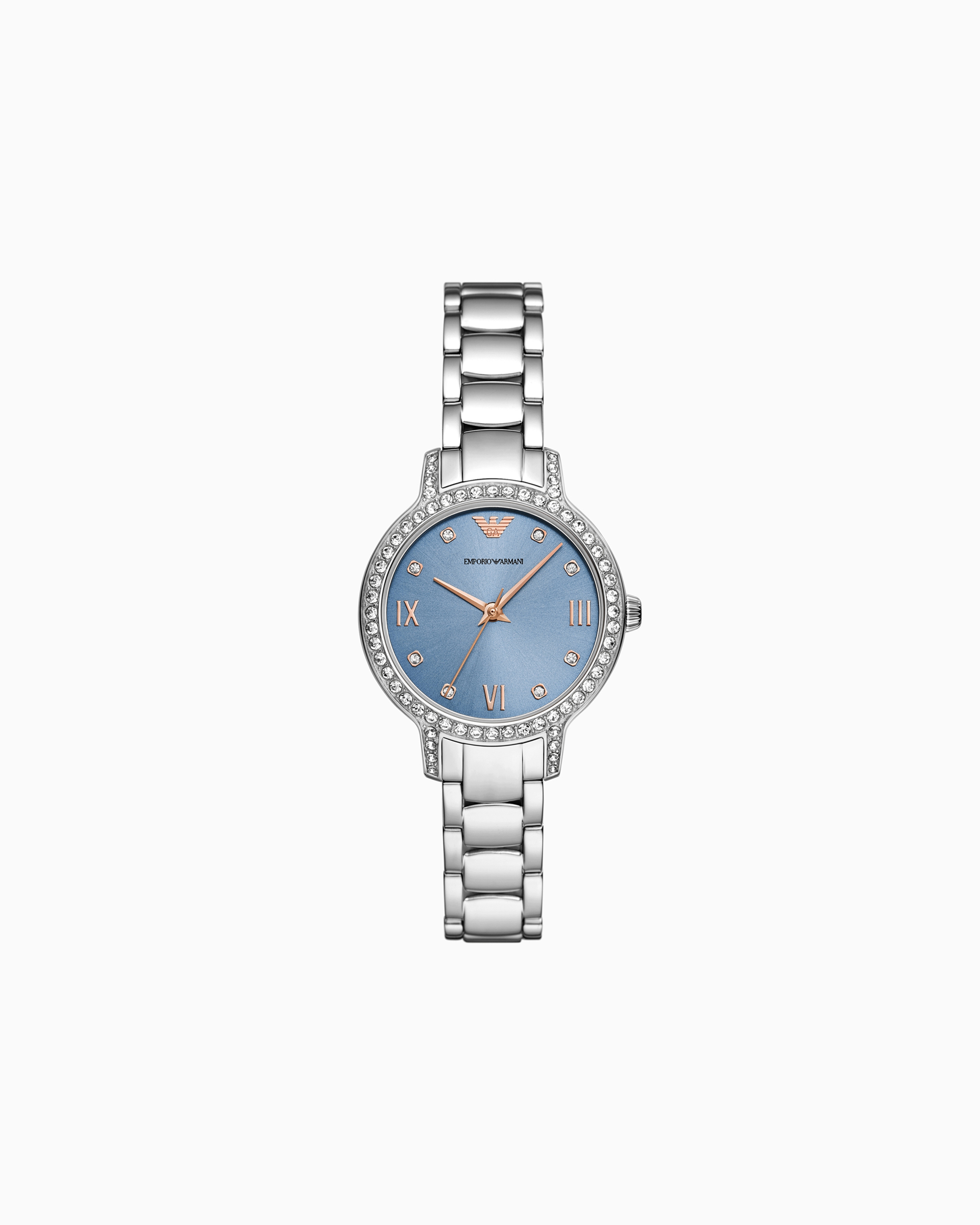 Emporio Armani Three-hand Stainless Steel Watch