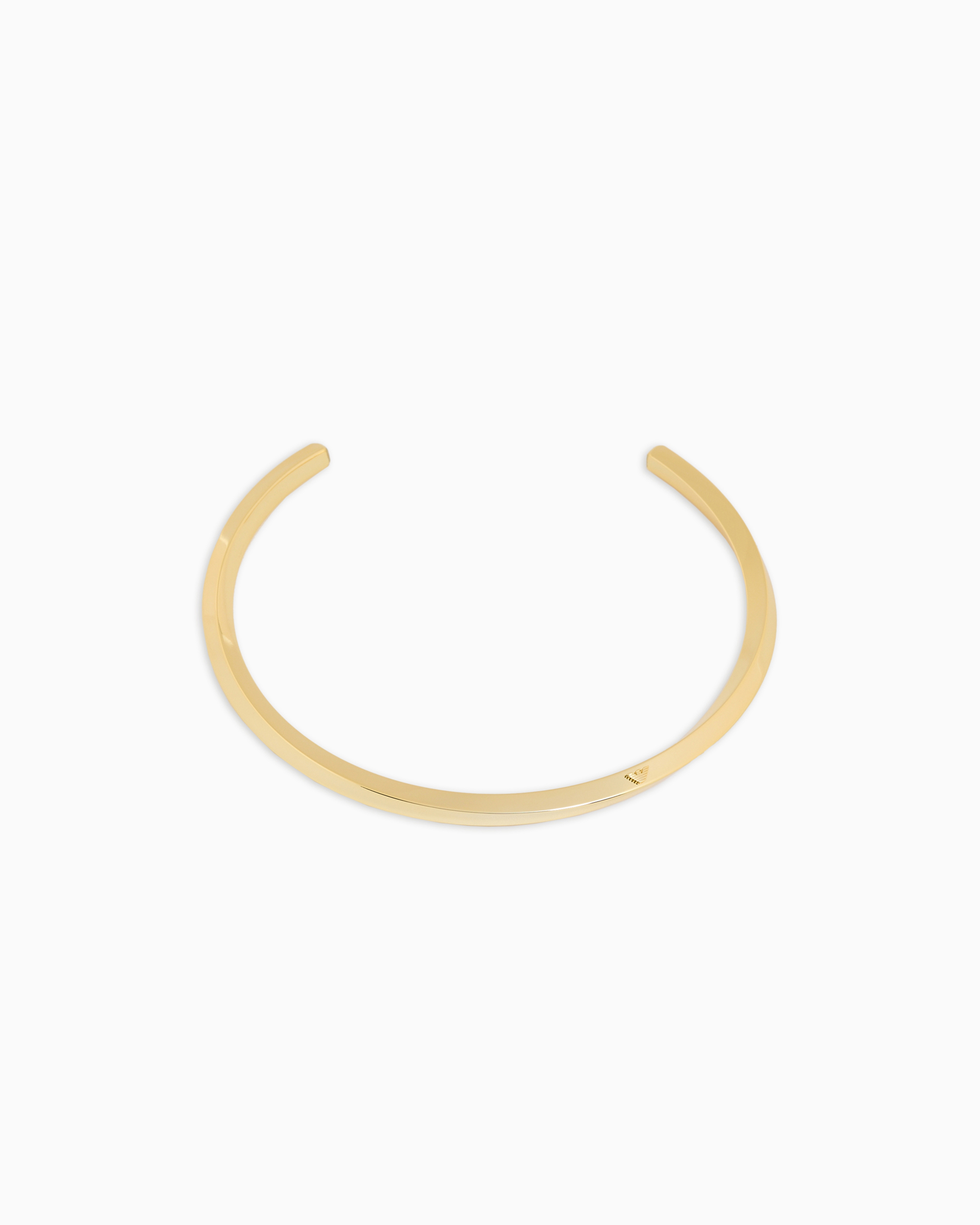 EMPORIO ARMANI GOLD-TONE BRASS COLLAR NECKLACE 