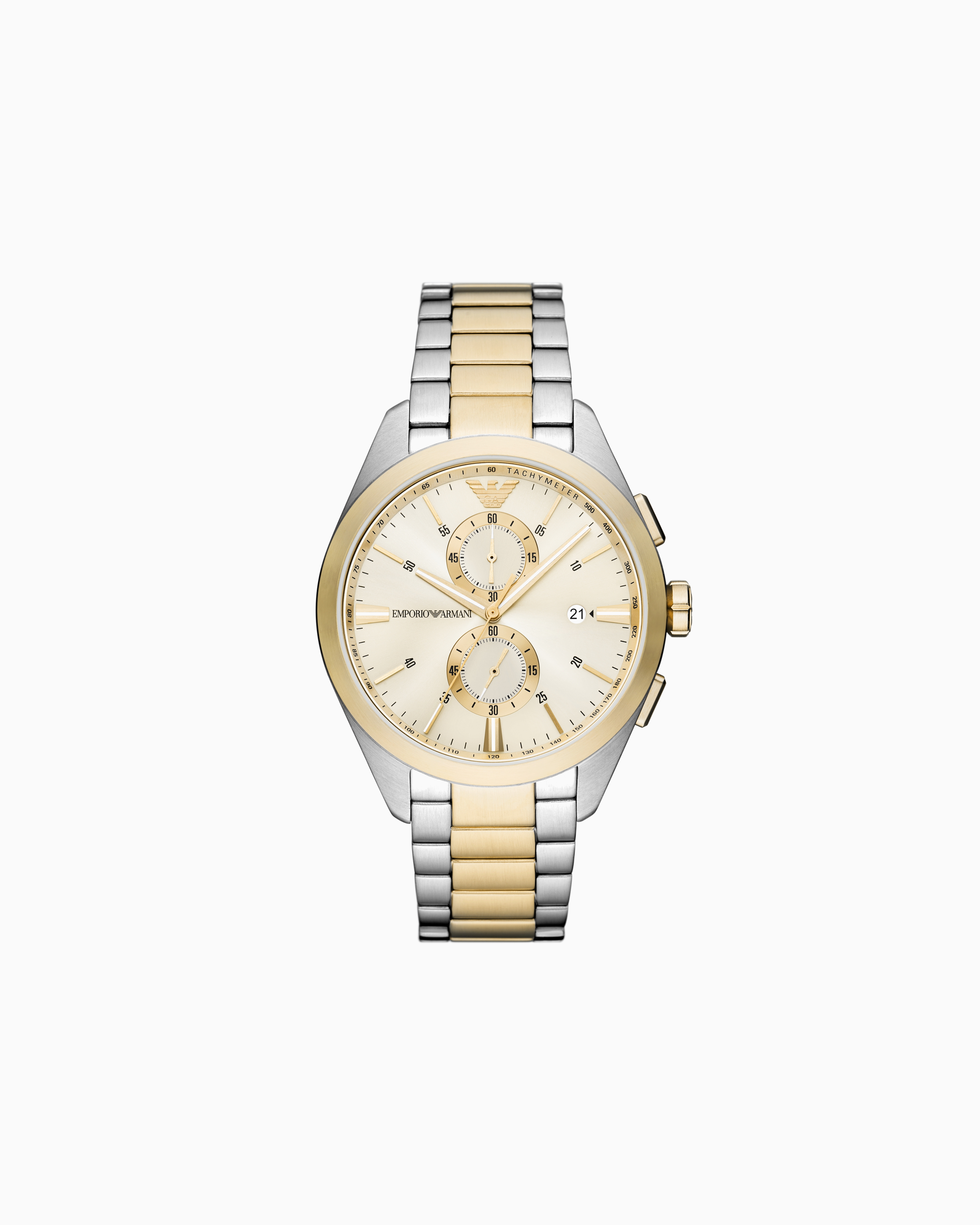 Emporio Armani Chronograph Two-tone Stainless Steel Watch