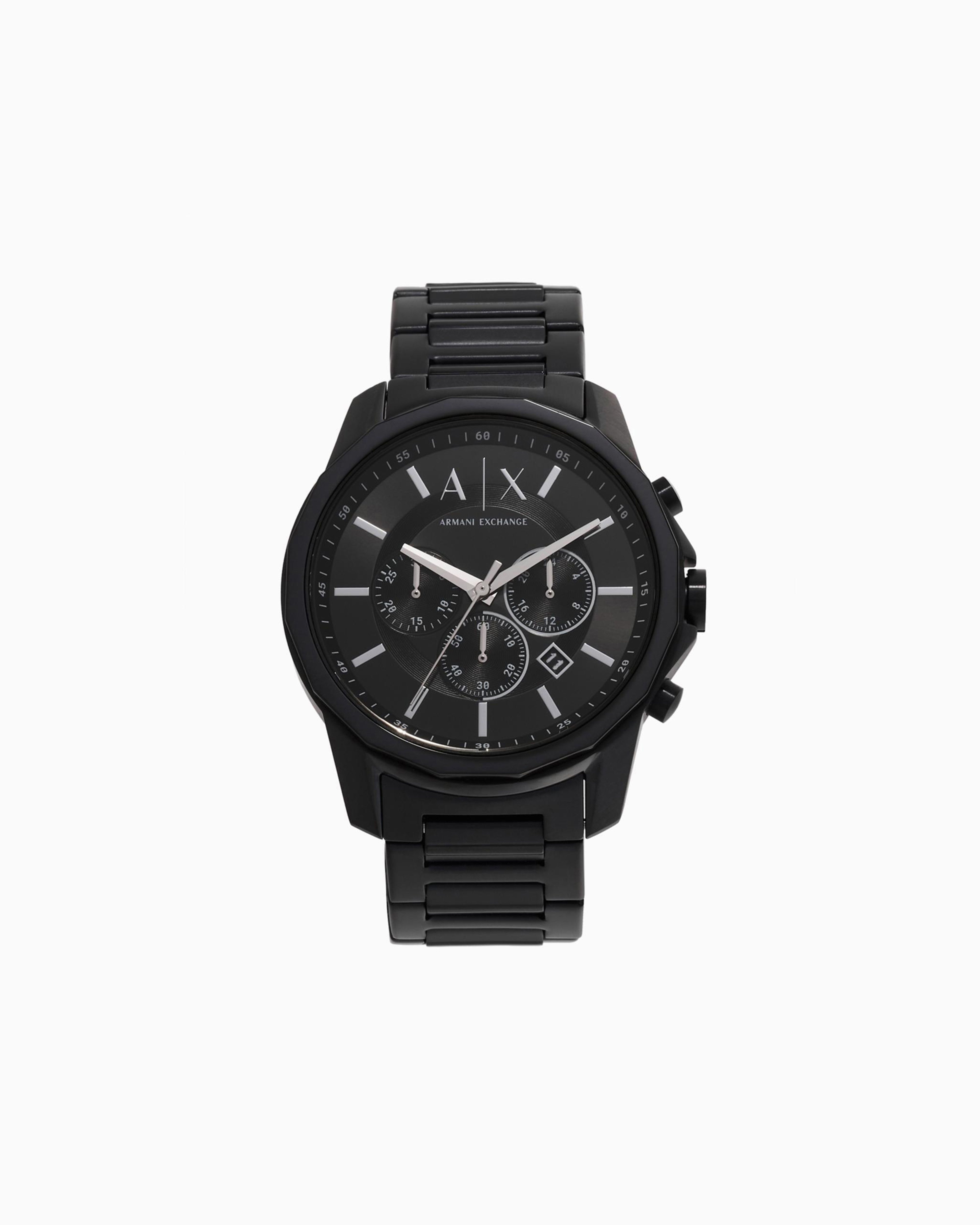 ARMANI EXCHANGE ARMANI EXCHANGE CHRONOGRAPH BLACK STAINLESS STEEL WATCH