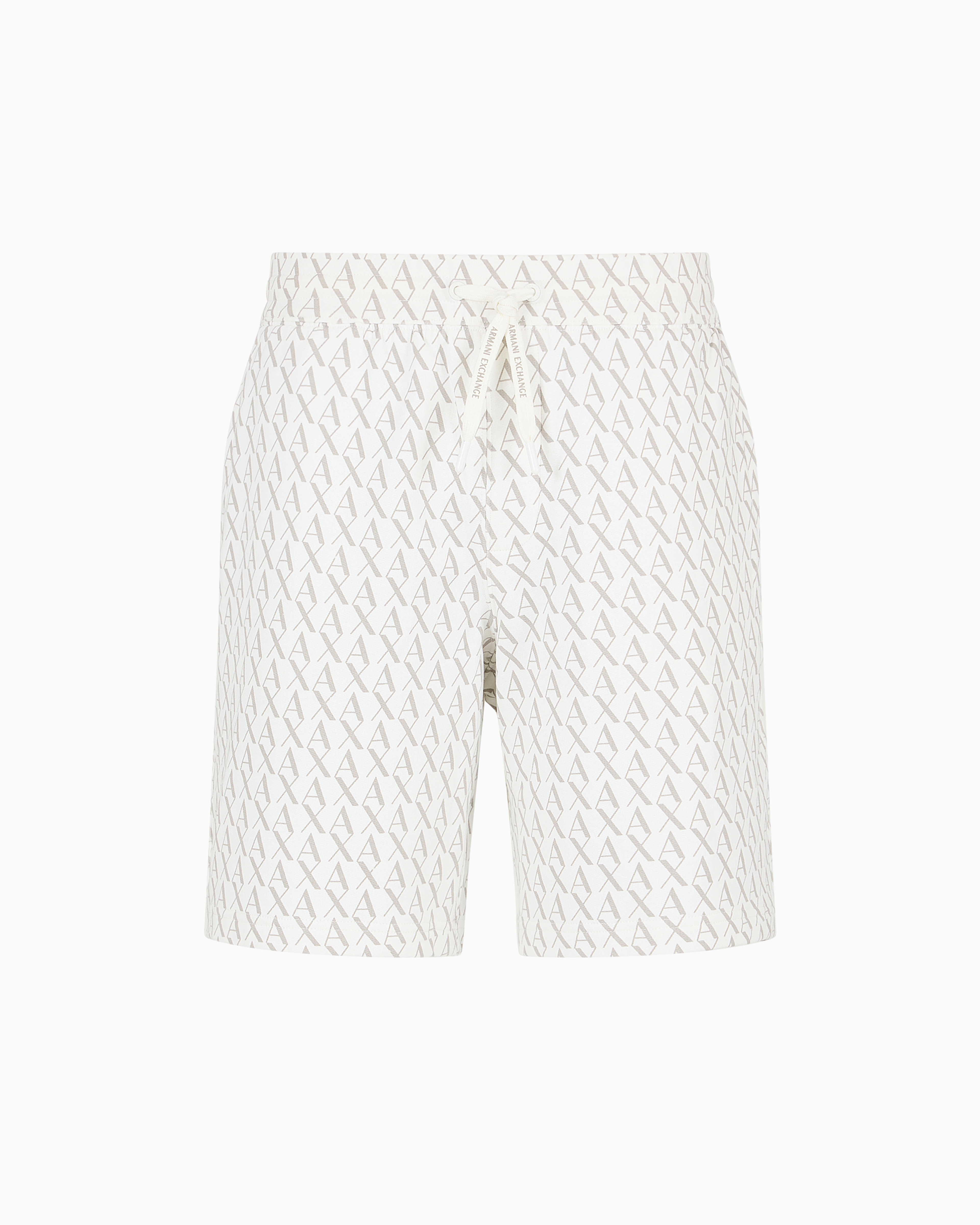 Armani Exchange Trousers In Flowing Fabric In White