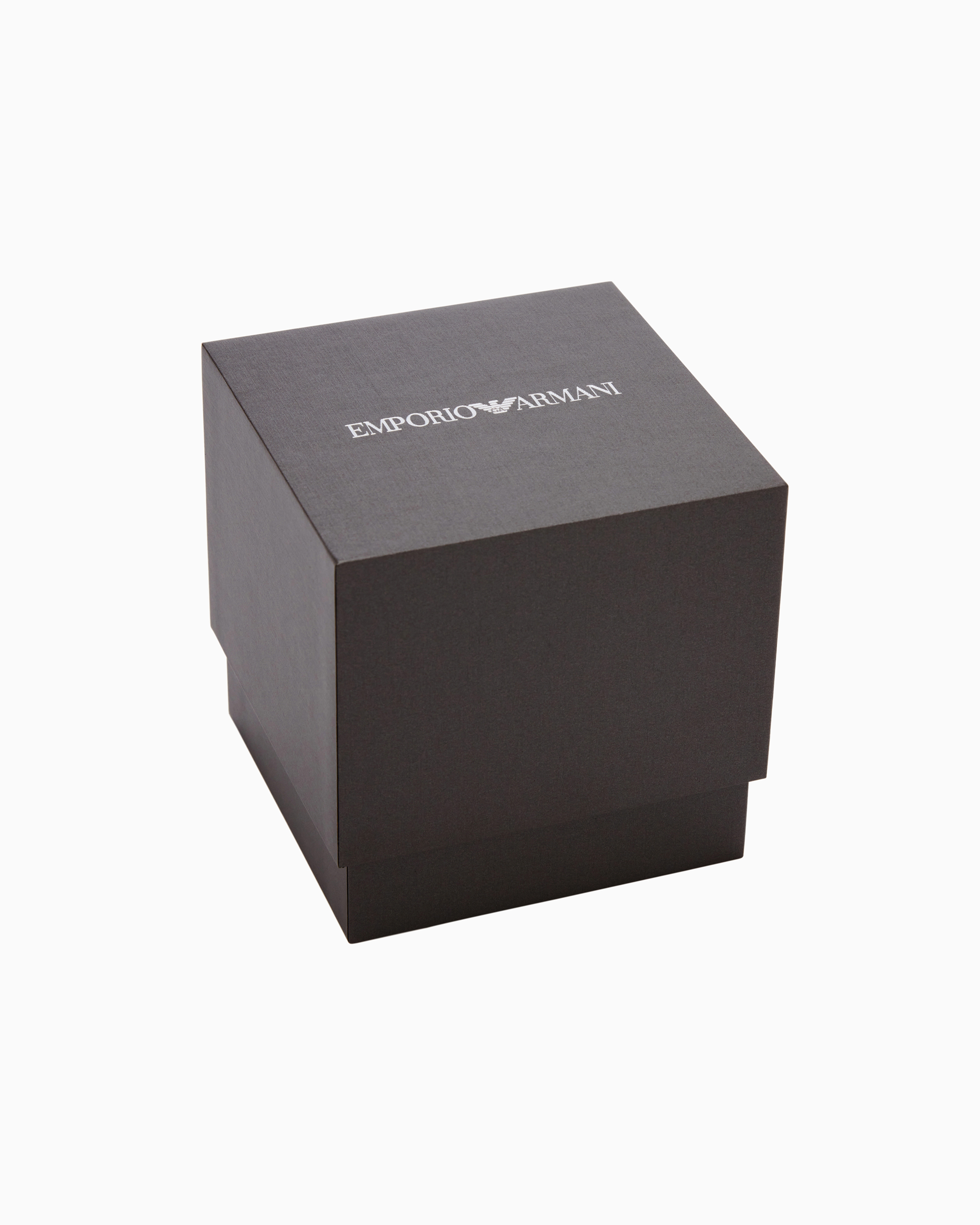 Emporio Armani Chronograph Black Leather Watch