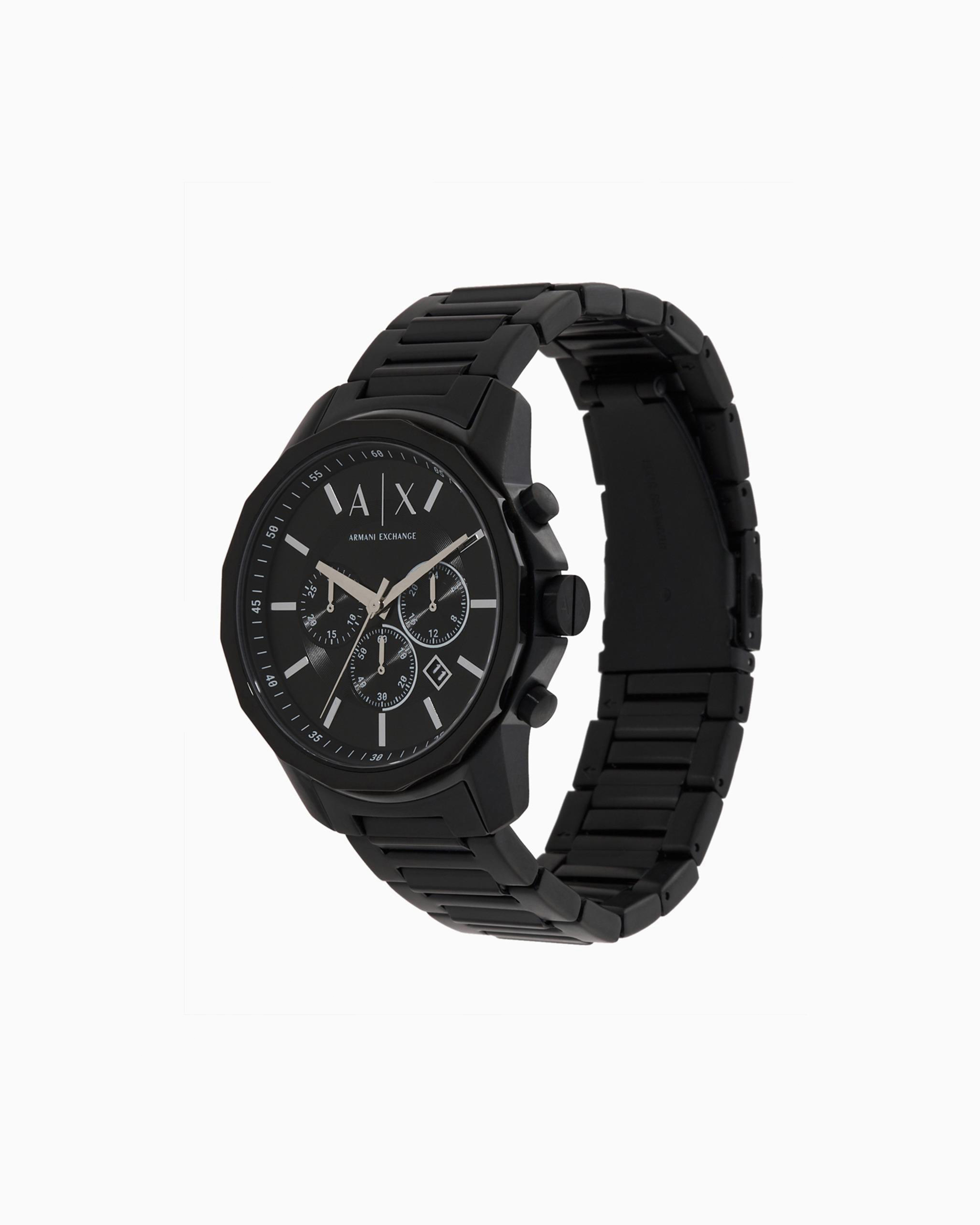 ARMANI EXCHANGE ARMANI EXCHANGE CHRONOGRAPH BLACK STAINLESS STEEL WATCH