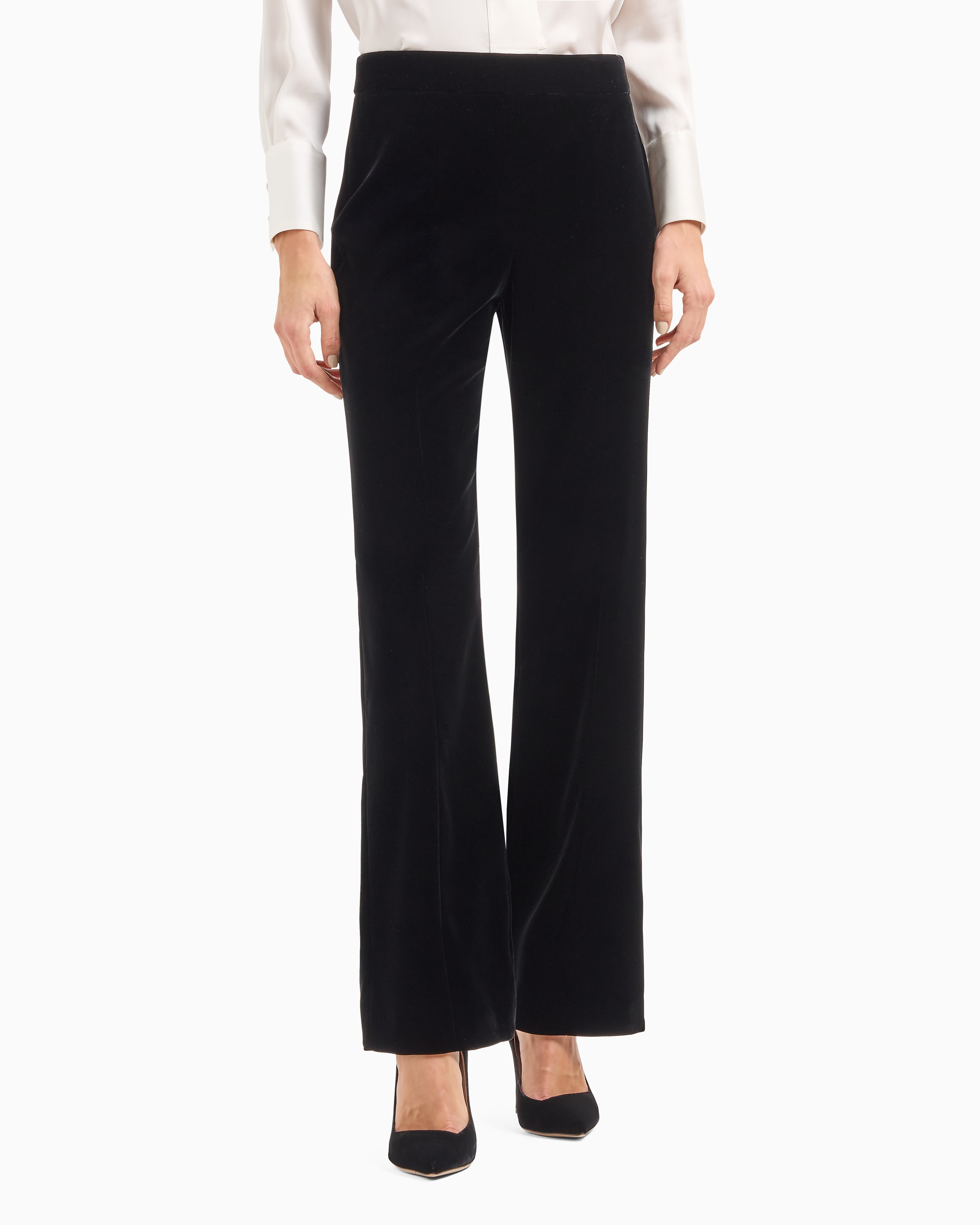 GIORGIO ARMANI CROPPED TROUSERS IN VELVET 