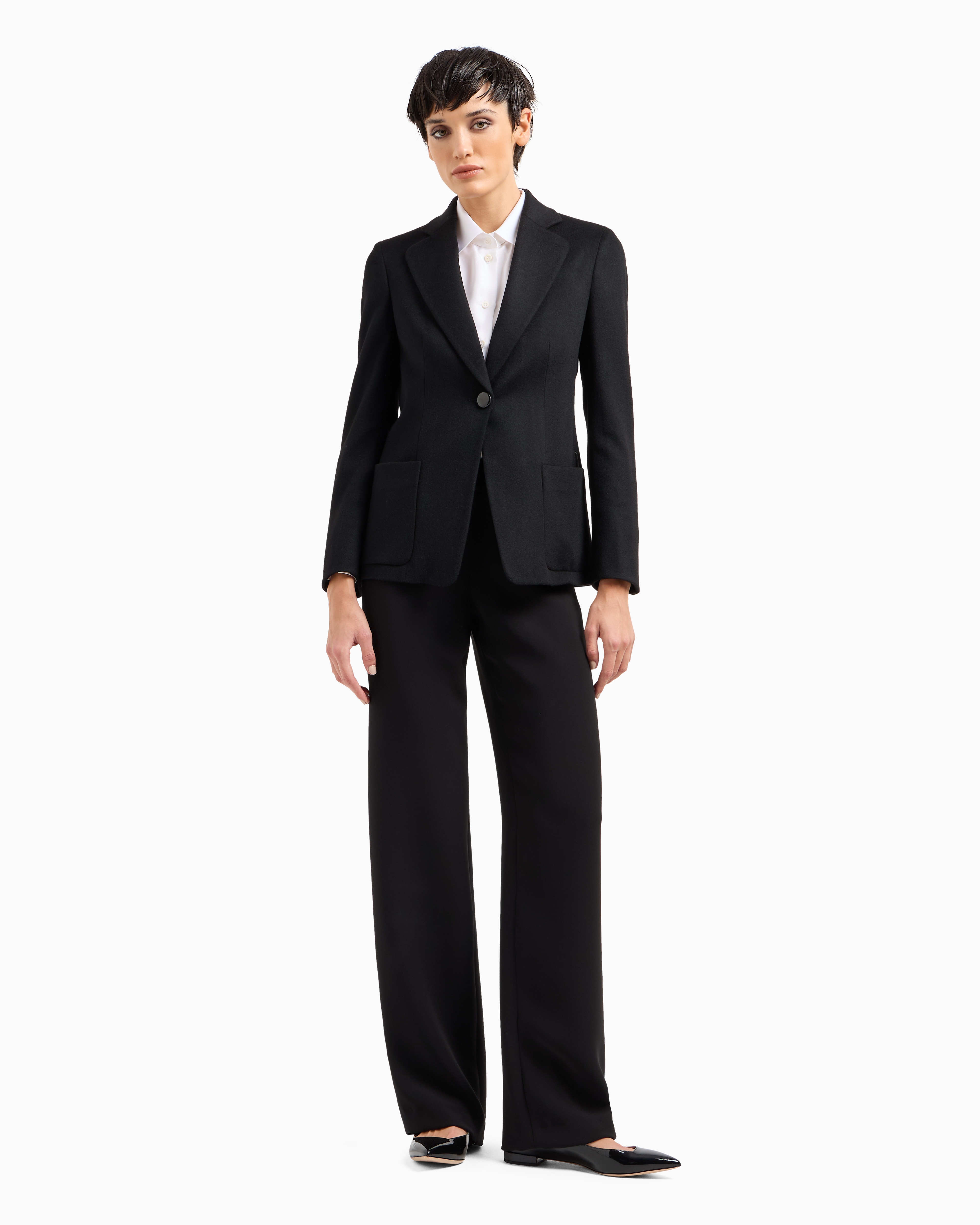 Giorgio Armani Official Store Organic Silk Shirt In White