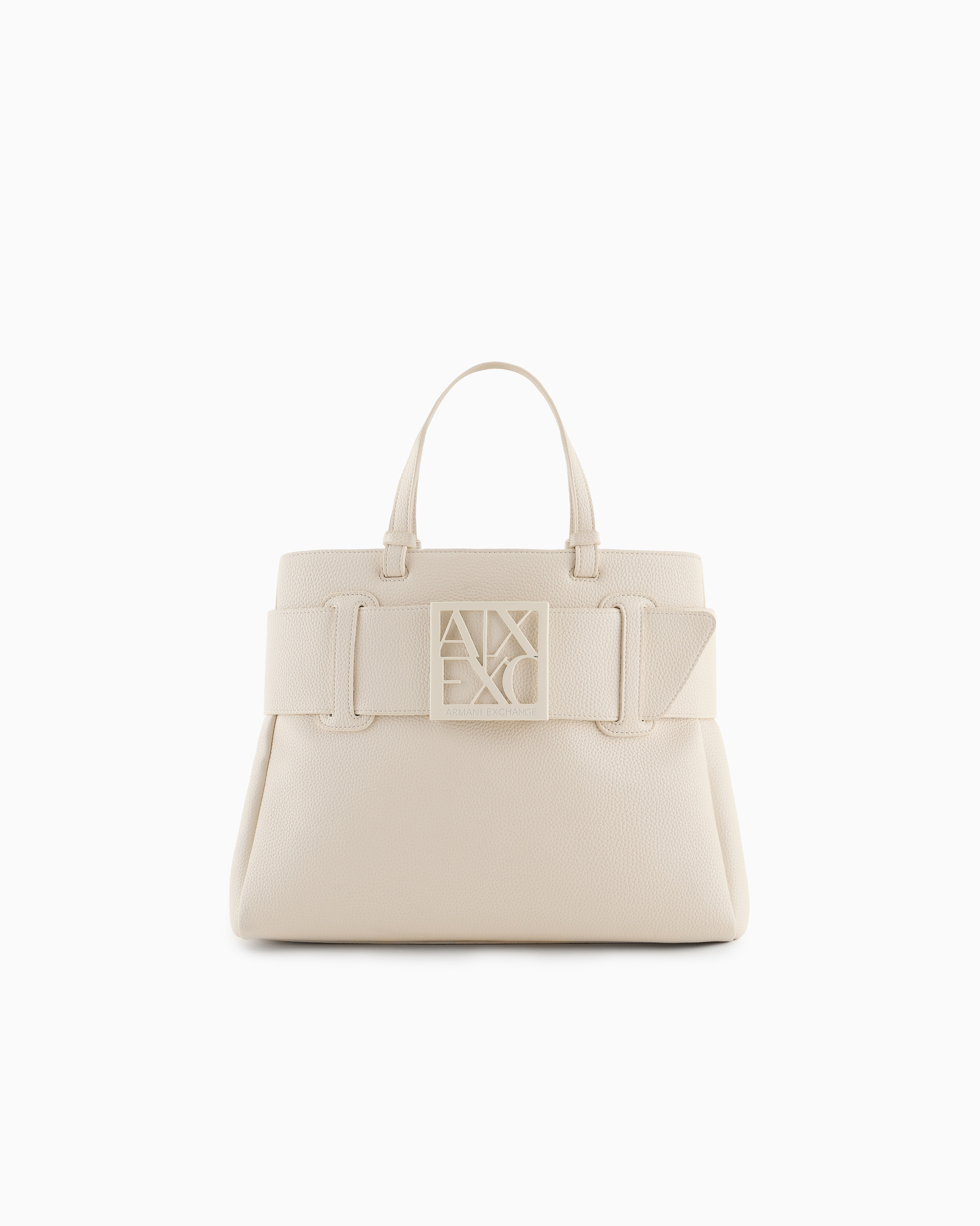 Armani Exchange Handbag With Asv Logo Detail In White