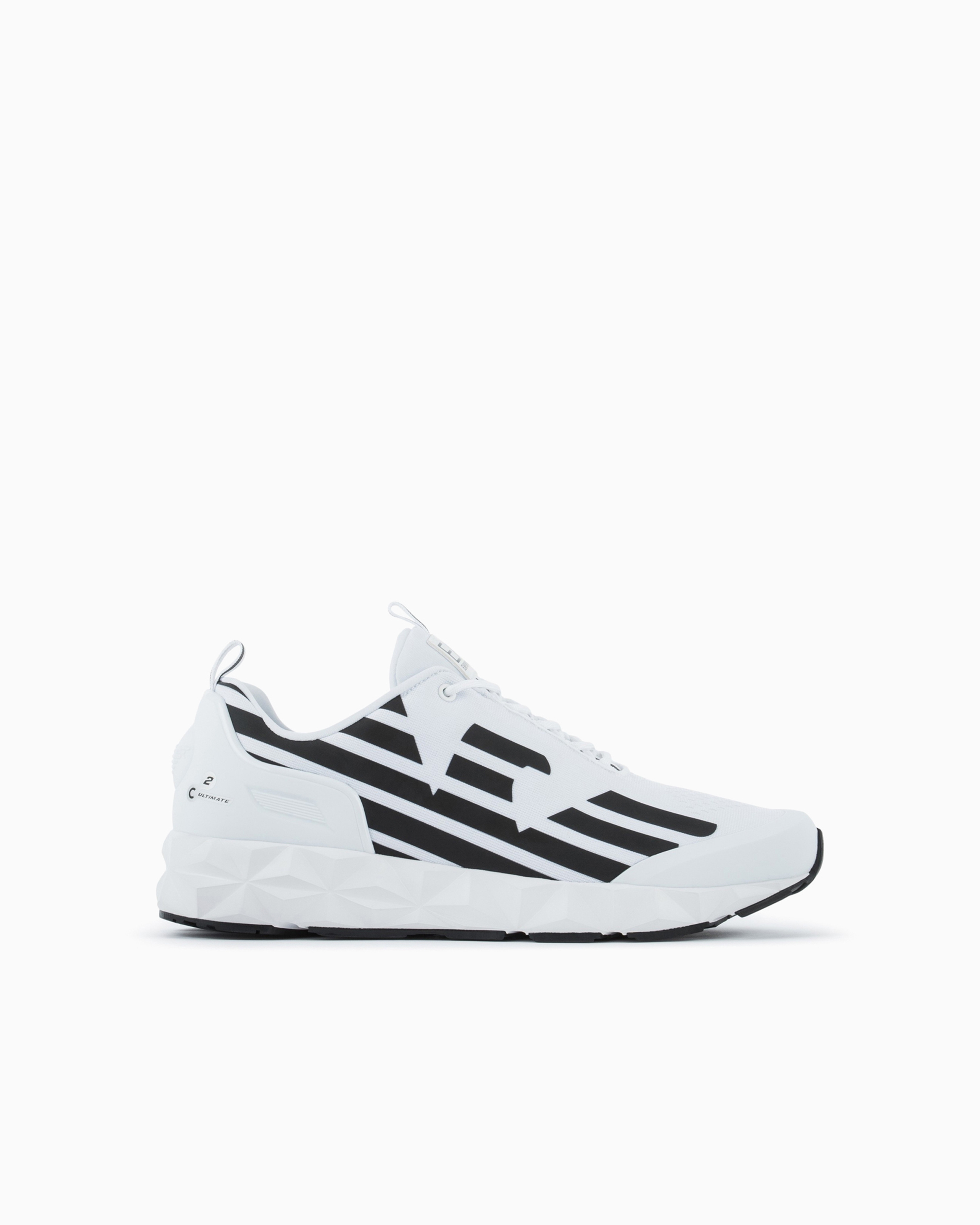 Emporio Armani Ultimate Kombat Sneakers In White Logo