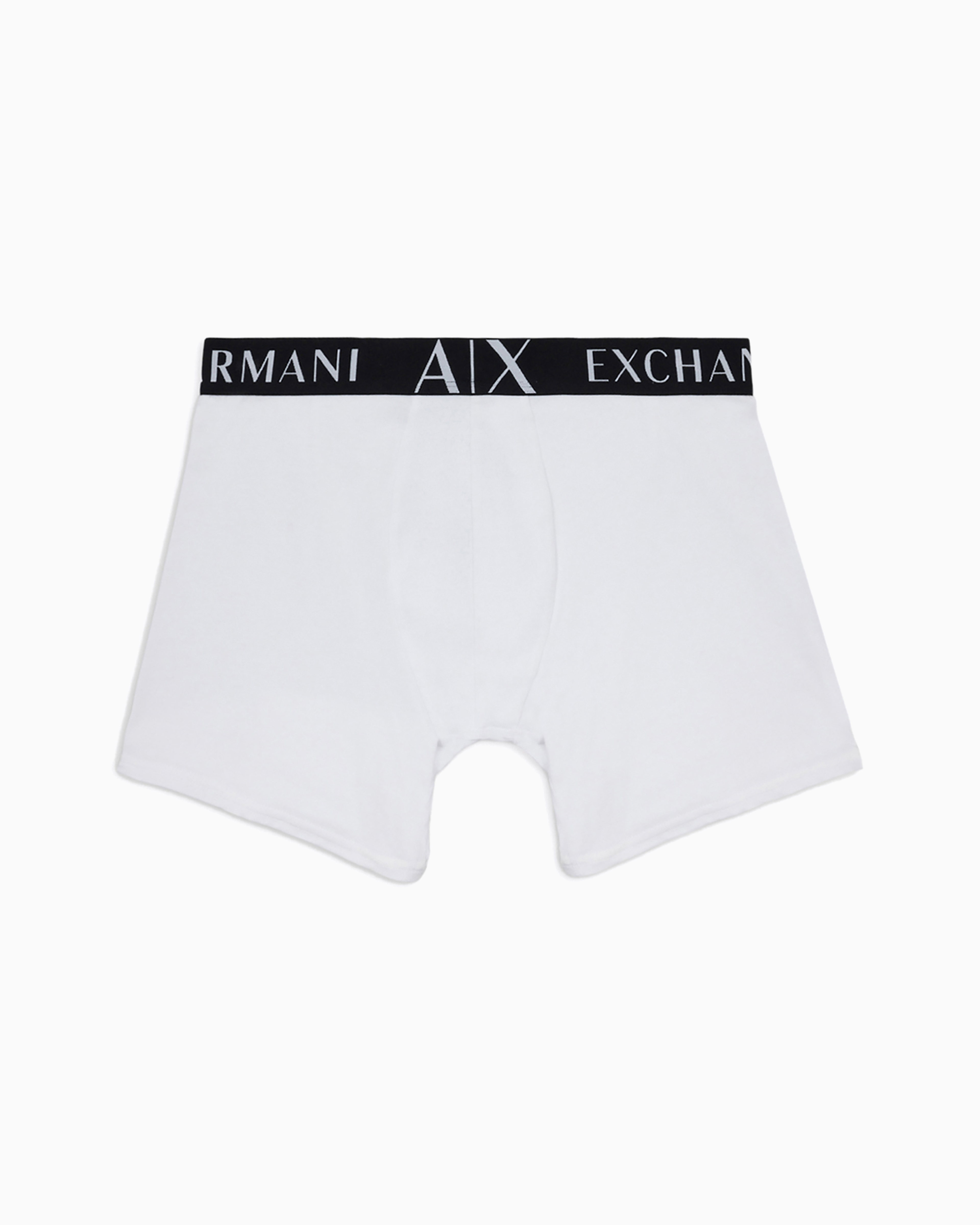 ARMANI EXCHANGE BOXER SHORTS IN STRETCH FABRIC WITH MAXI LOGO 