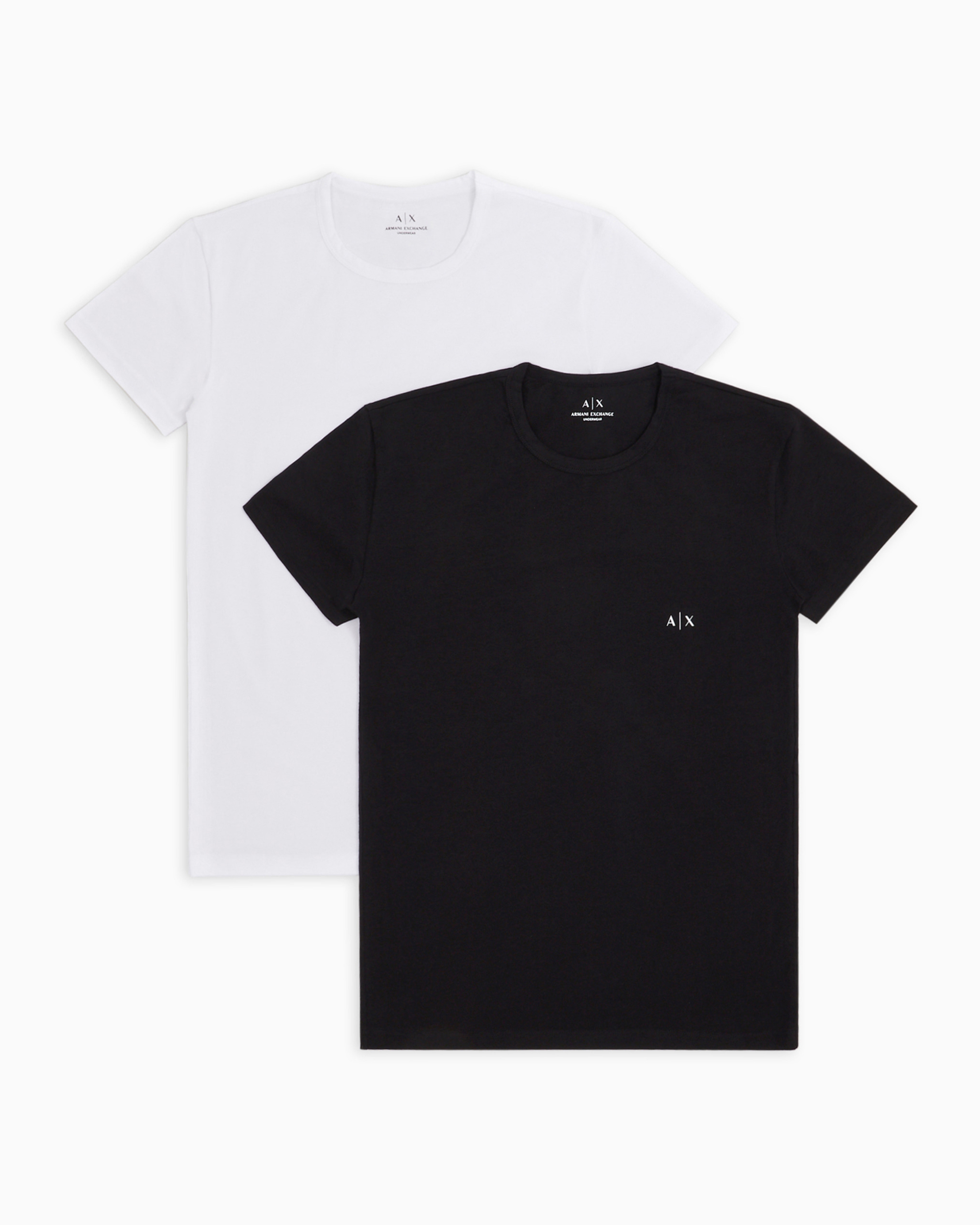 Shop Armani Exchange Pack Of 2 Jersey T-shirts In White