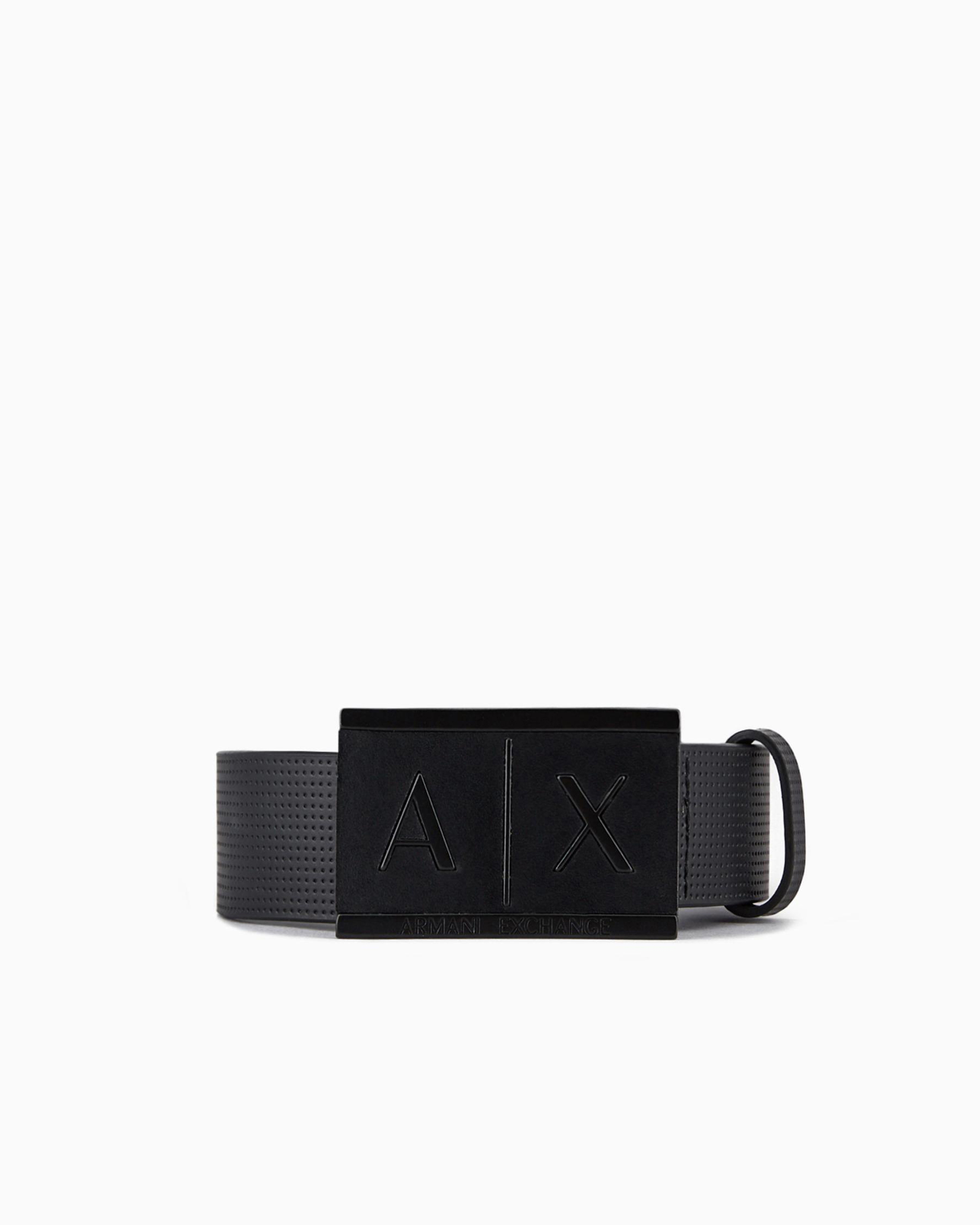 Armani Exchange Belt Black Bovine