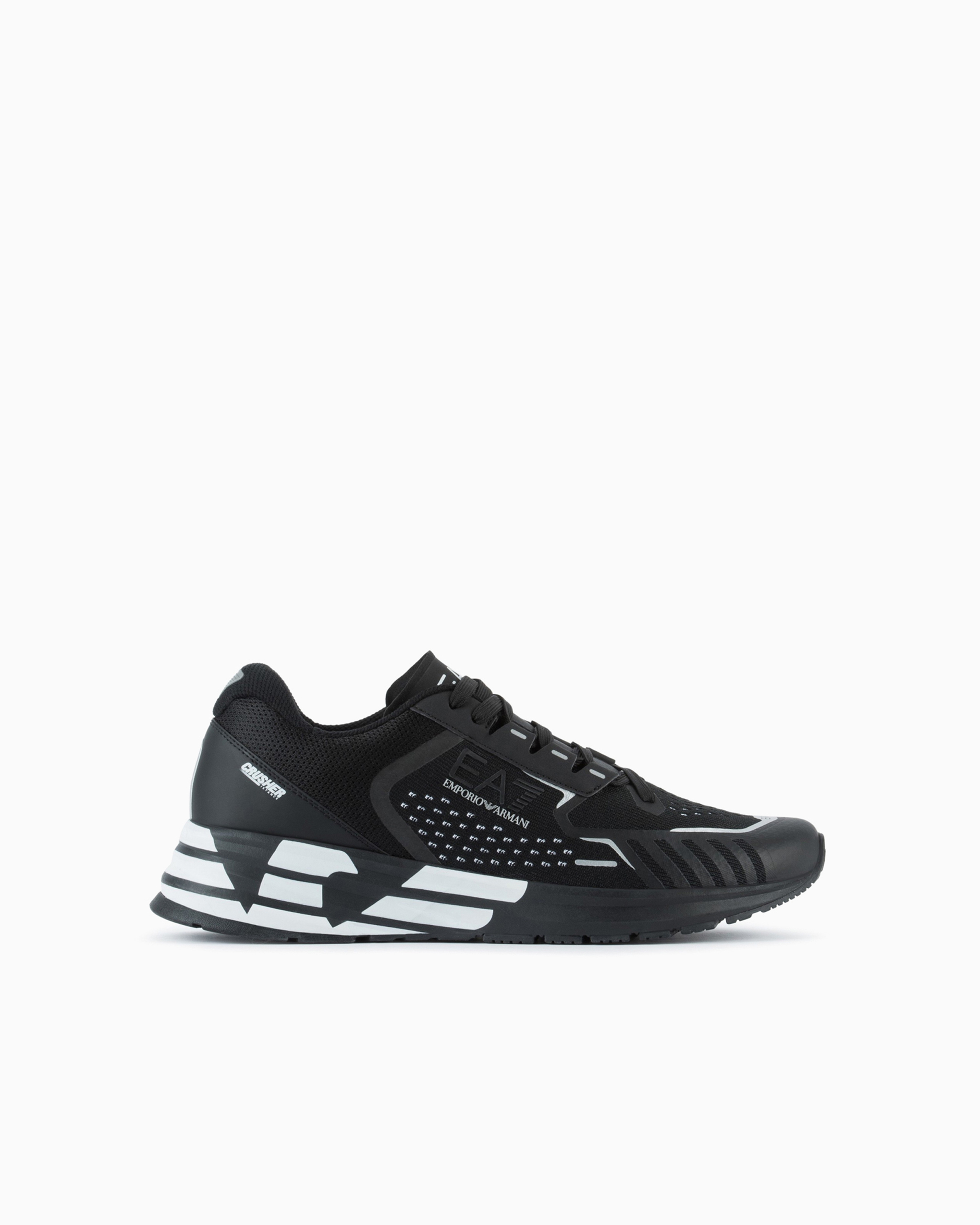 Emporio Armani Sneakers Crusher Distance In Deep Black