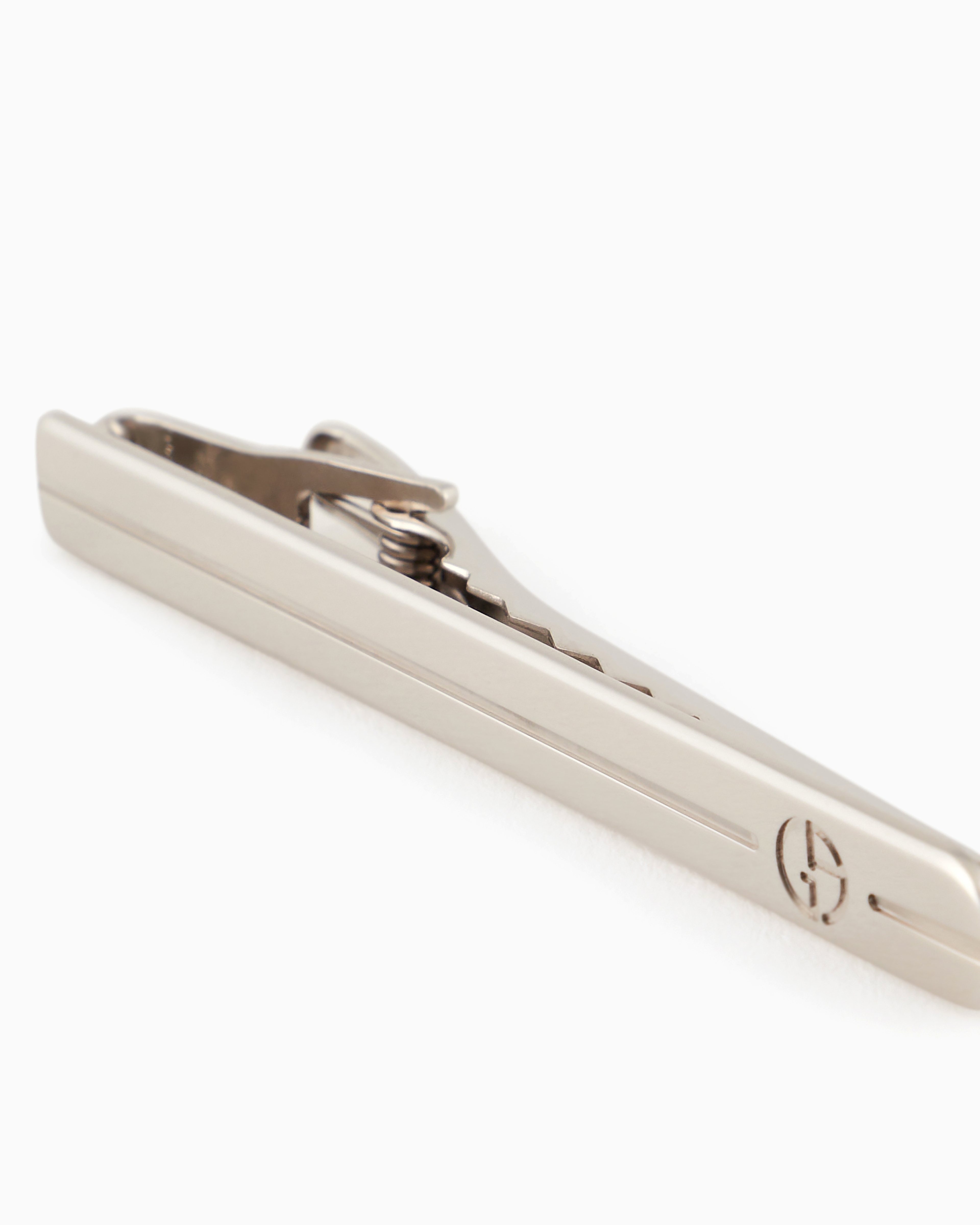 GIORGIO ARMANI SILVER TIE BAR