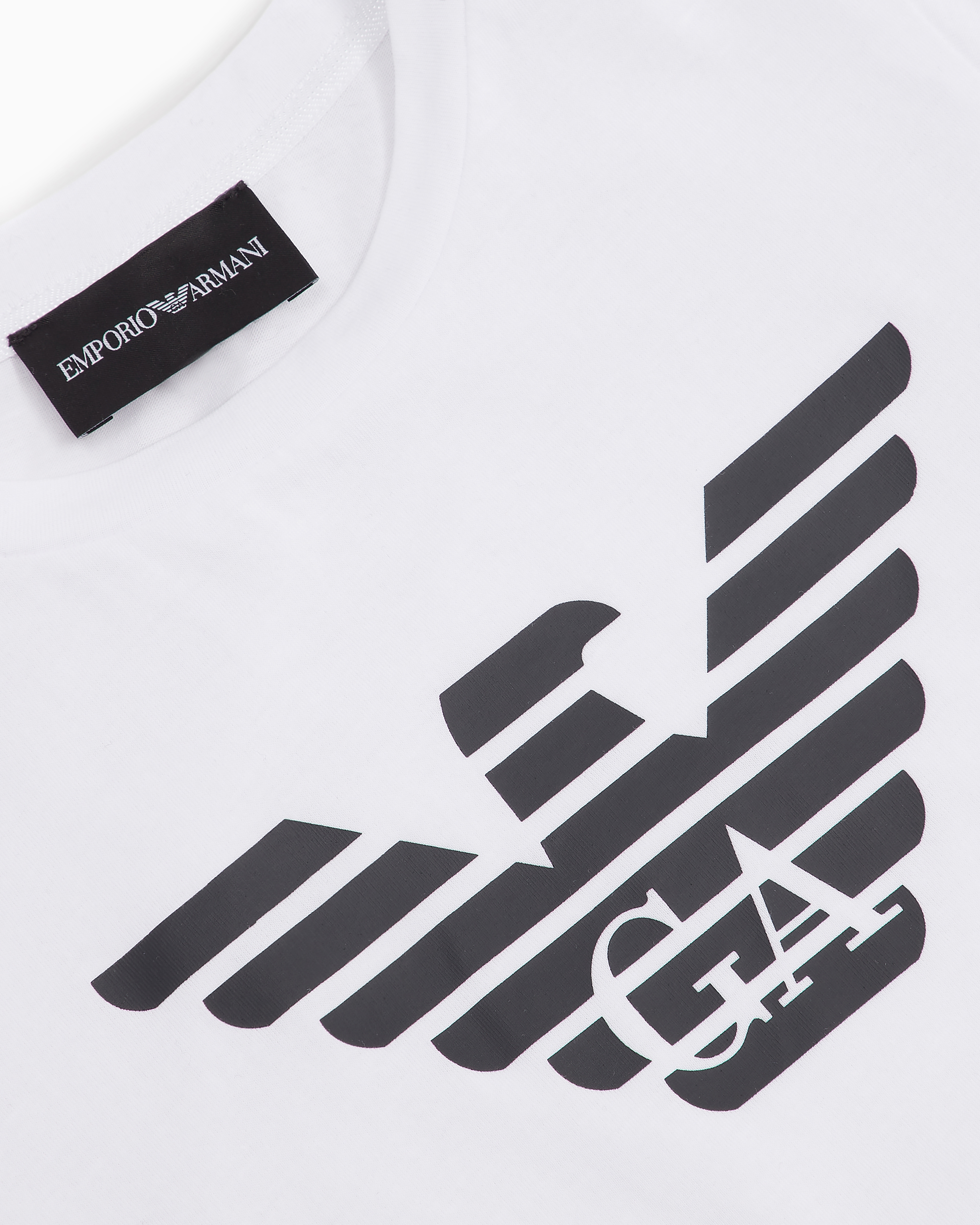 国内発 GIORGIO ARMANI ロゴストレッチジャージー半袖Tシャツ 国内発 GIORGIO ARMANI ロゴストレッチジャージー半袖Tシャツ