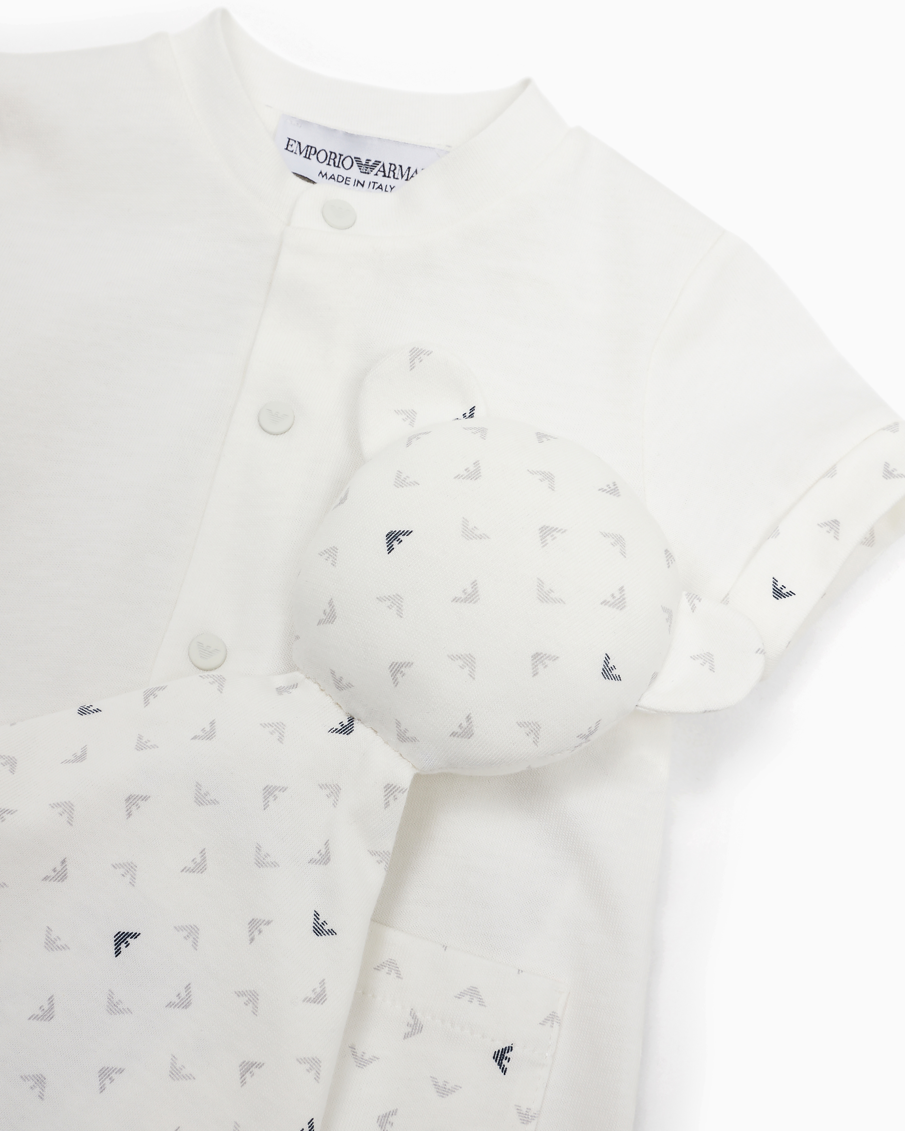 EMPORIO ARMANI ROMPER AND SECURITY BLANKET GIFT SET