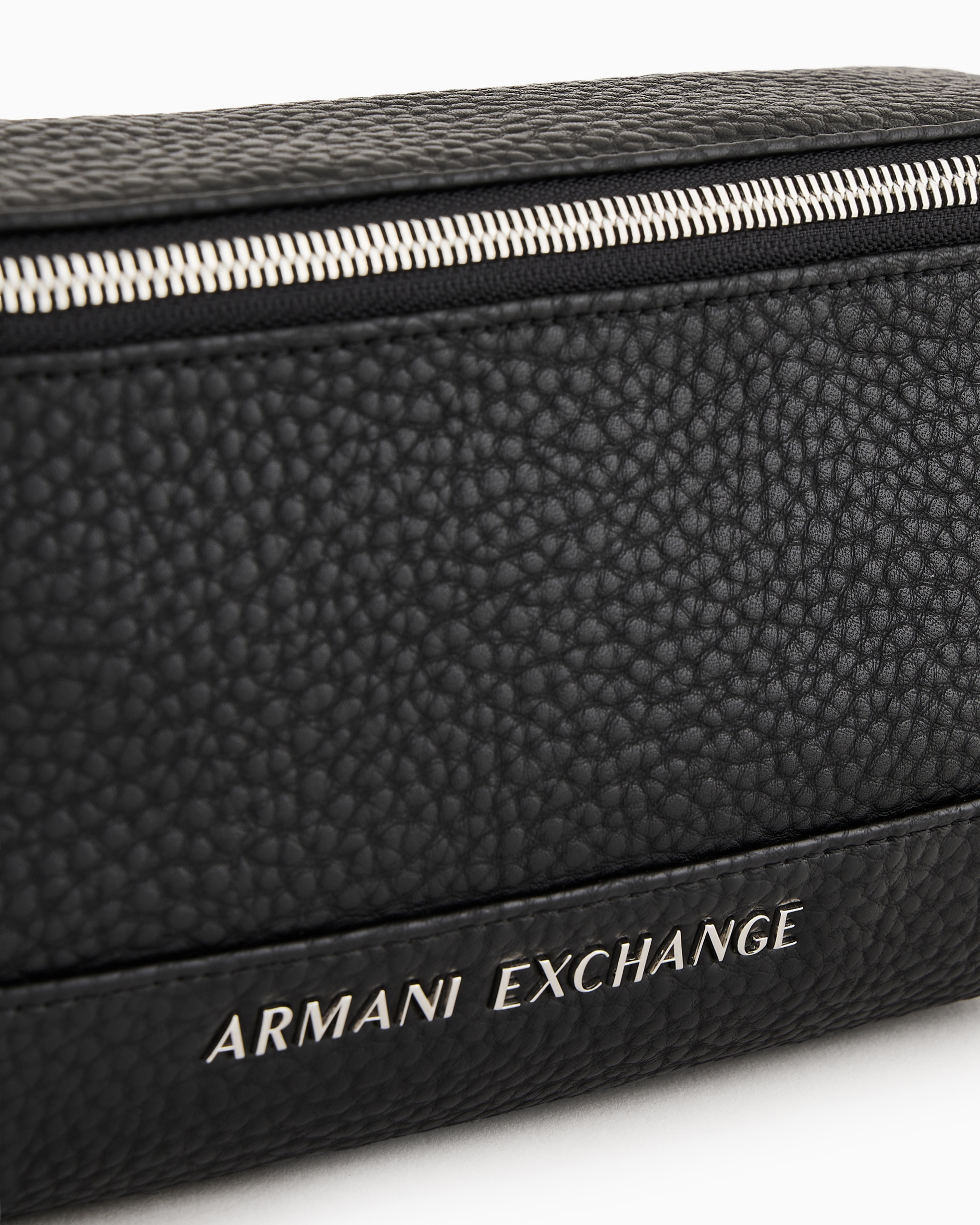 Armani Exchange Official Store Rectangular Pouch In Black