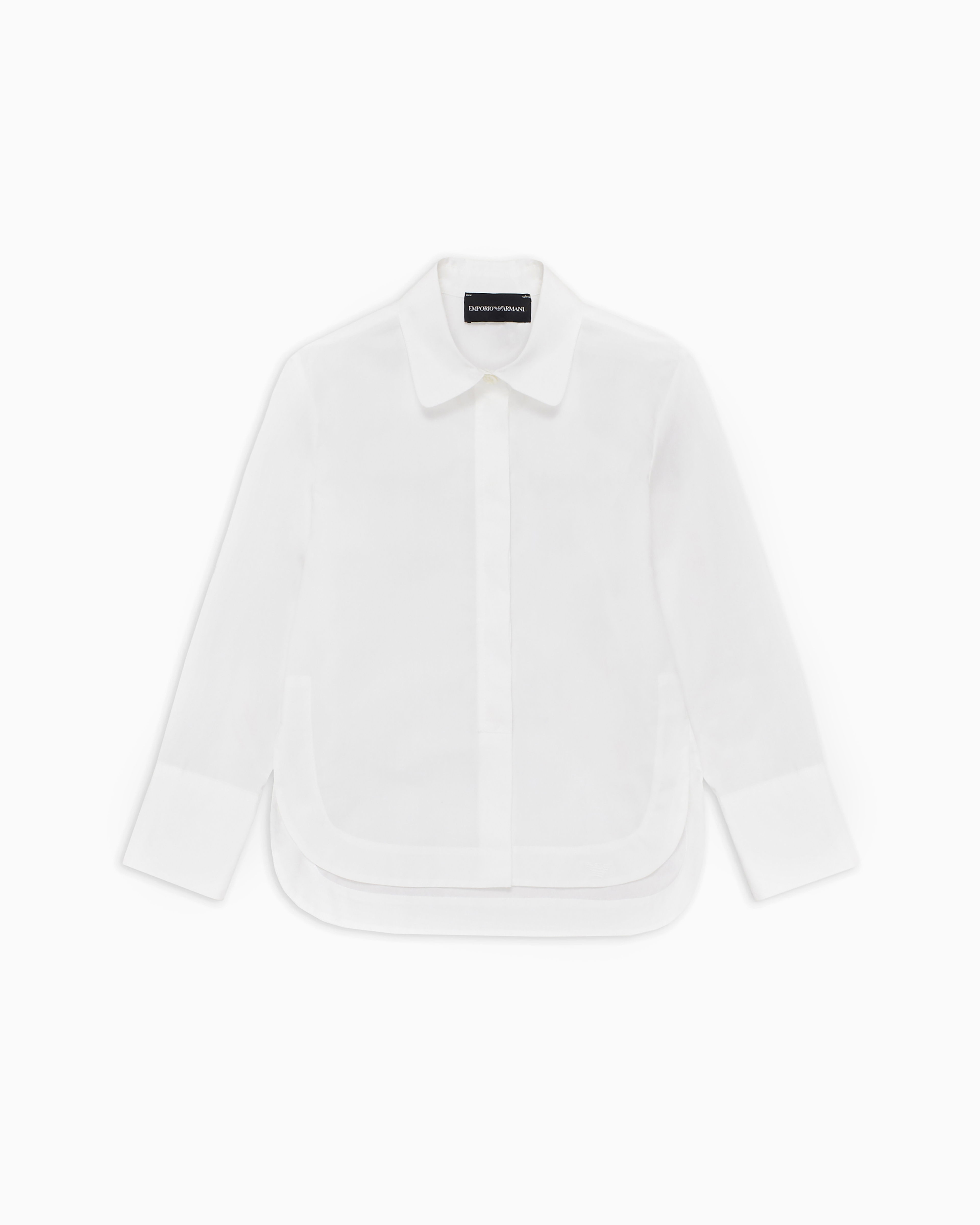 Emporio Armani Poplin Shirt In White