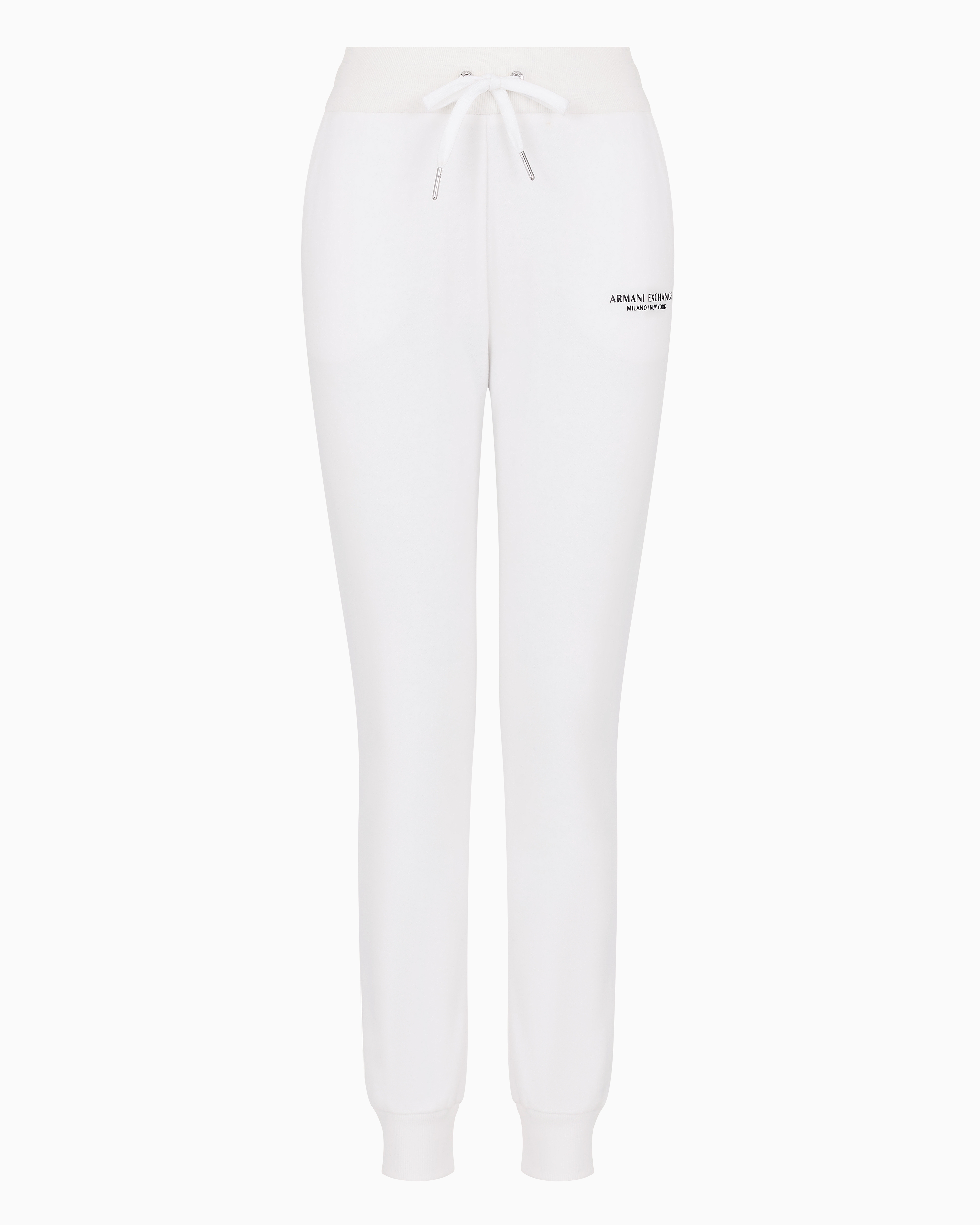 Shop Armani Exchange Milano/new York Sweat Jogger Pants In White