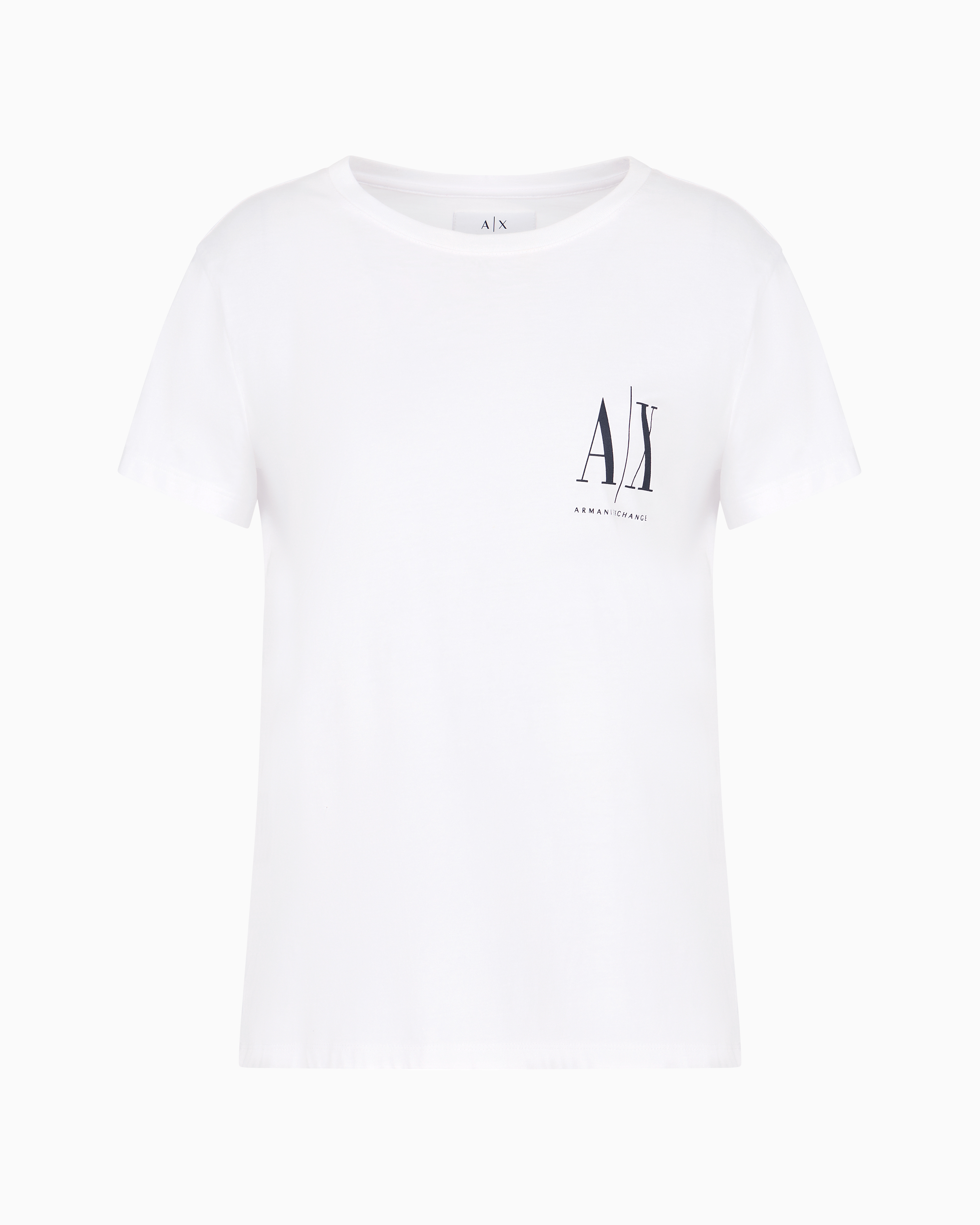 Shop Armani Exchange Regular Fit T-shirts In White