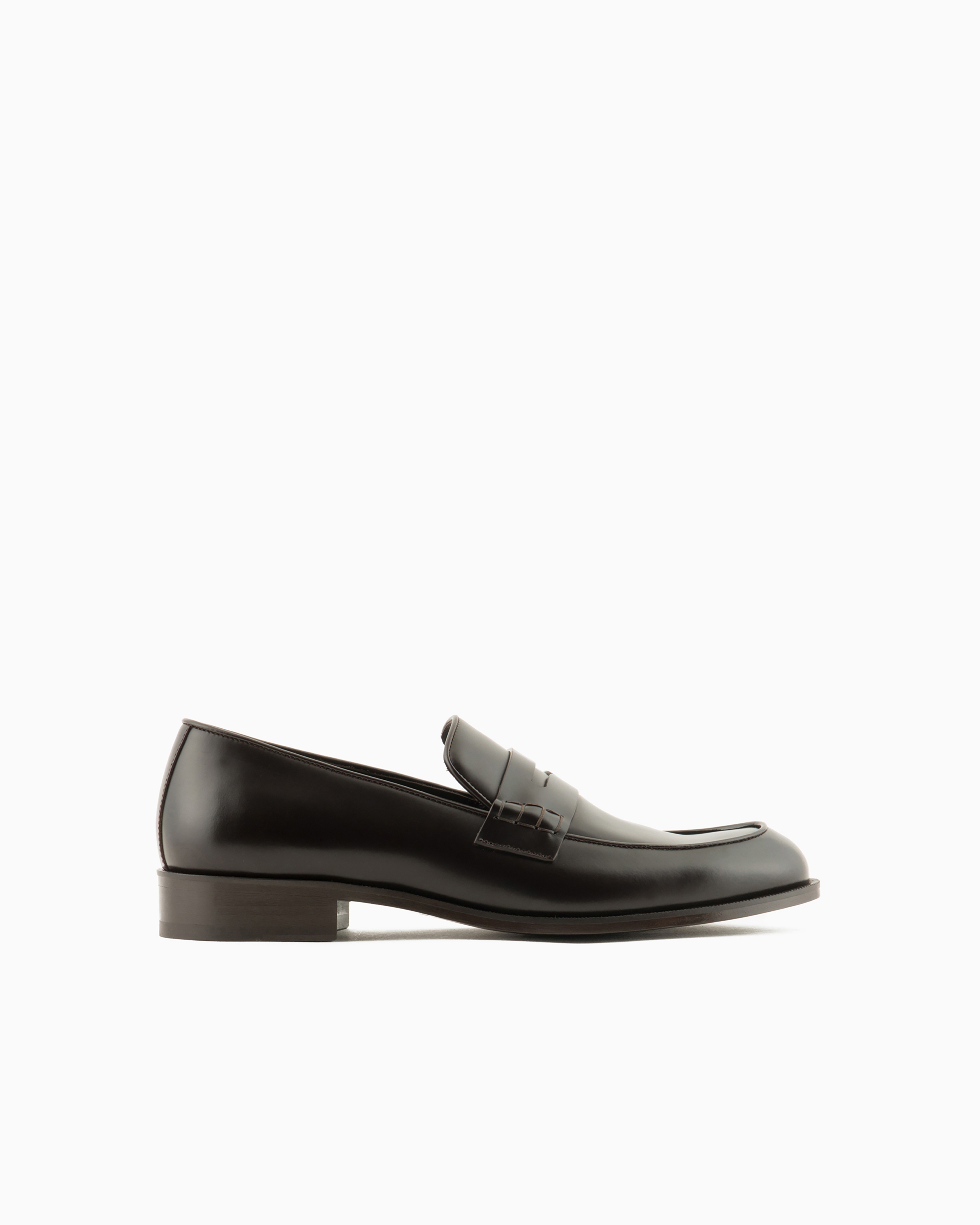 Giorgio Armani Official Store Loafers In Marron