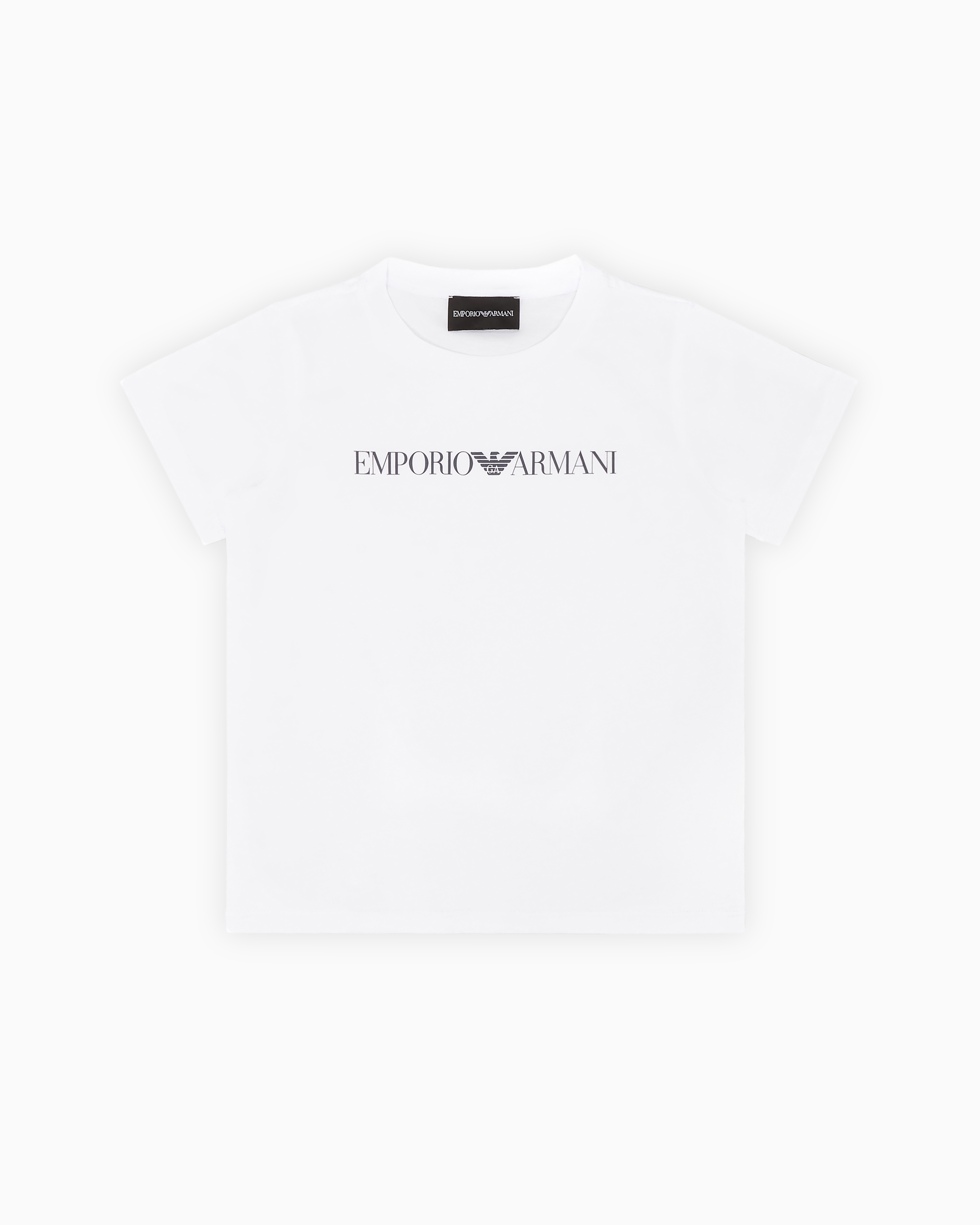 Emporio Armani Official Store T-shirt En Jersey Pima Avec Logo In White