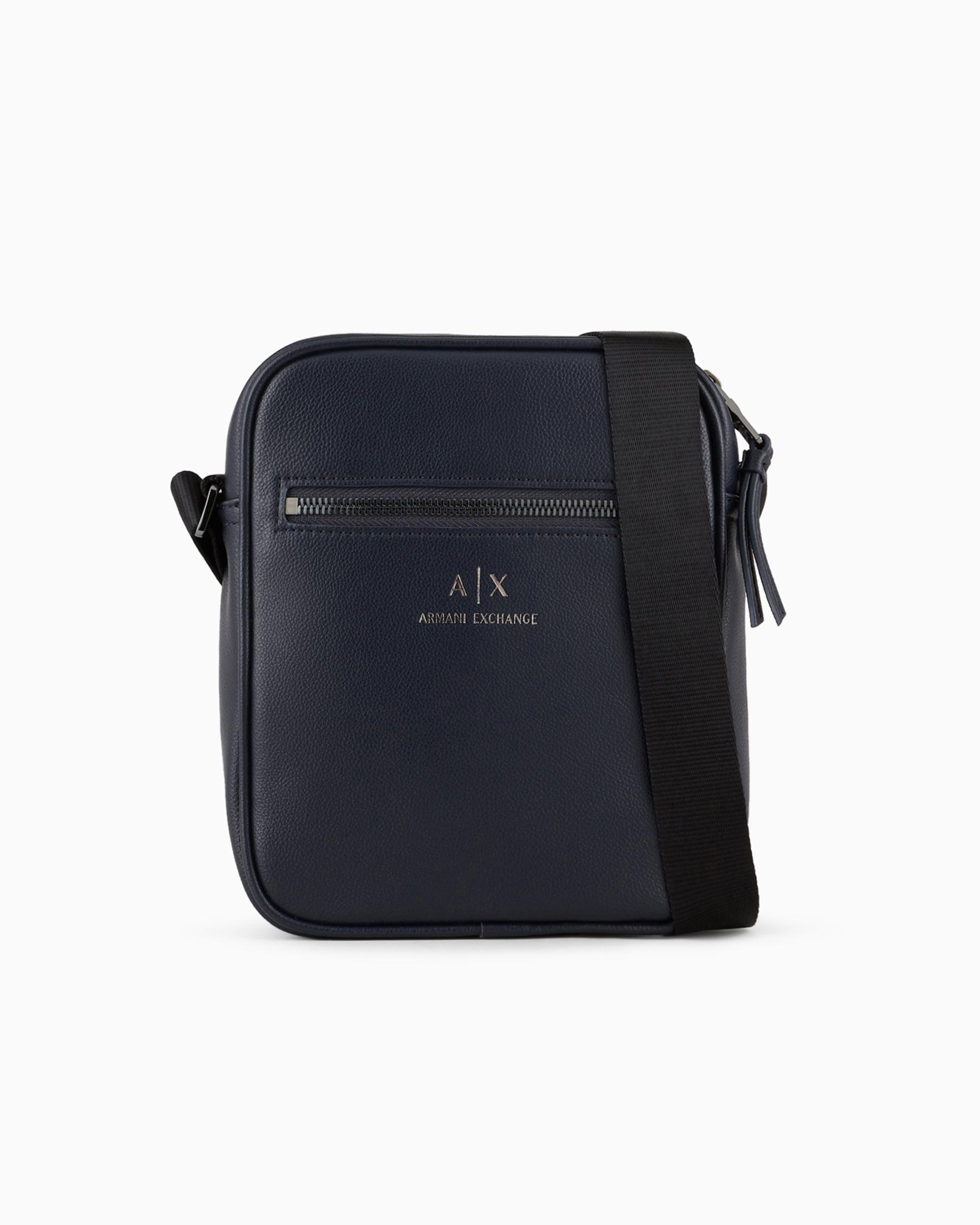 Armani Exchange Crossbody Bag With Logo In Blue