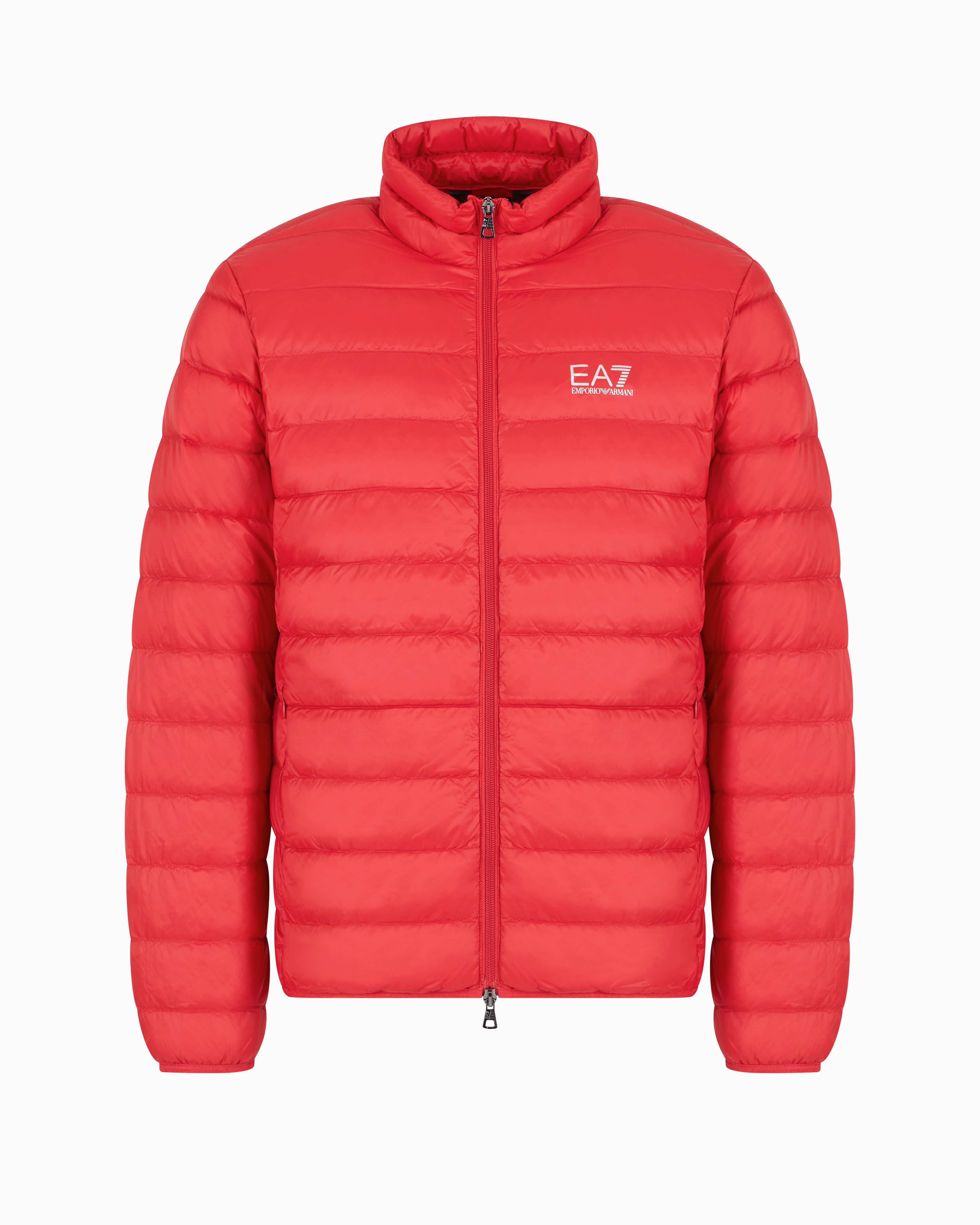 Ea7 Official Store Core Identity Packable Down Jacket In Red