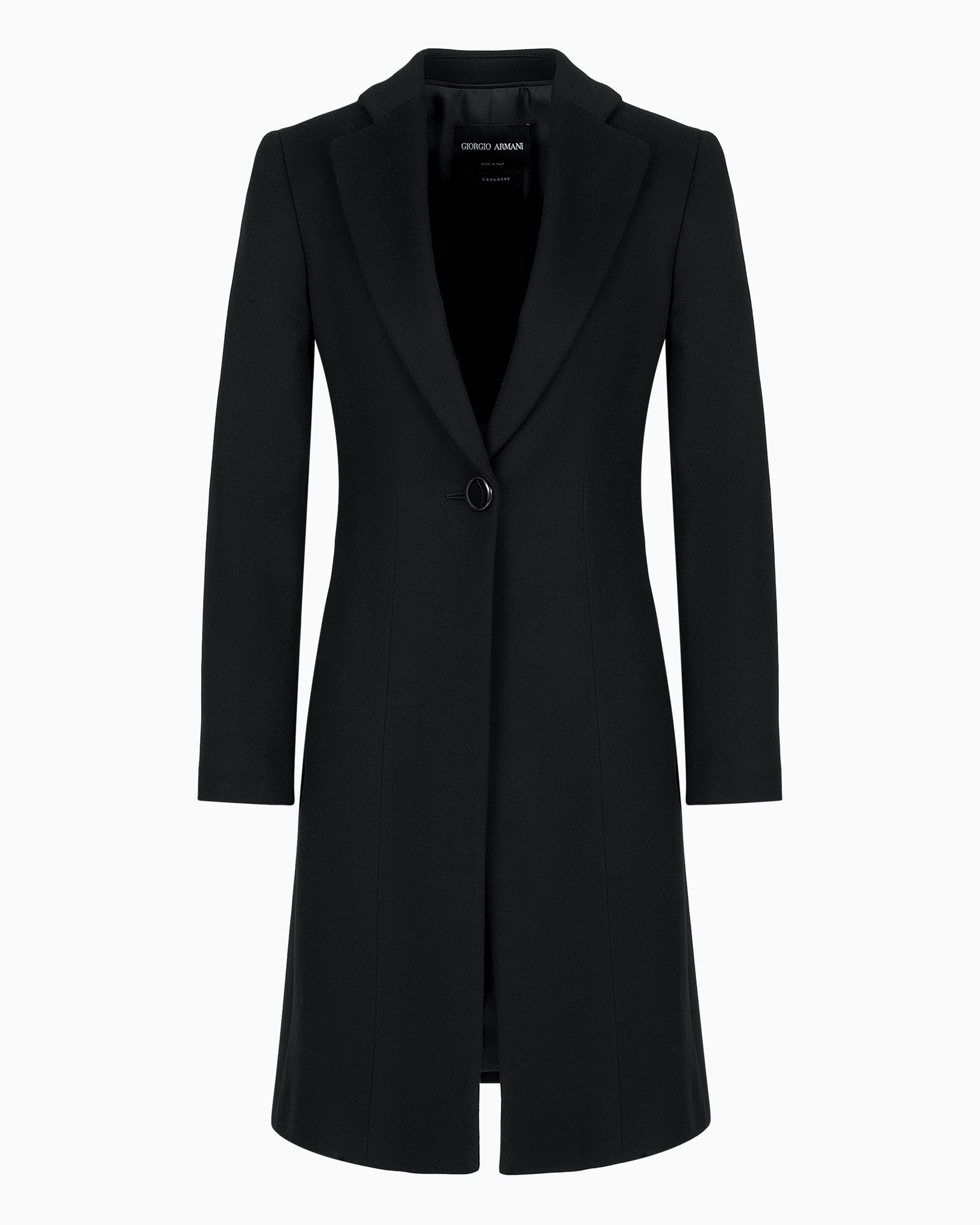 GIORGIO ARMANI PURE CASHMERE SINGLE-BREASTED COAT 