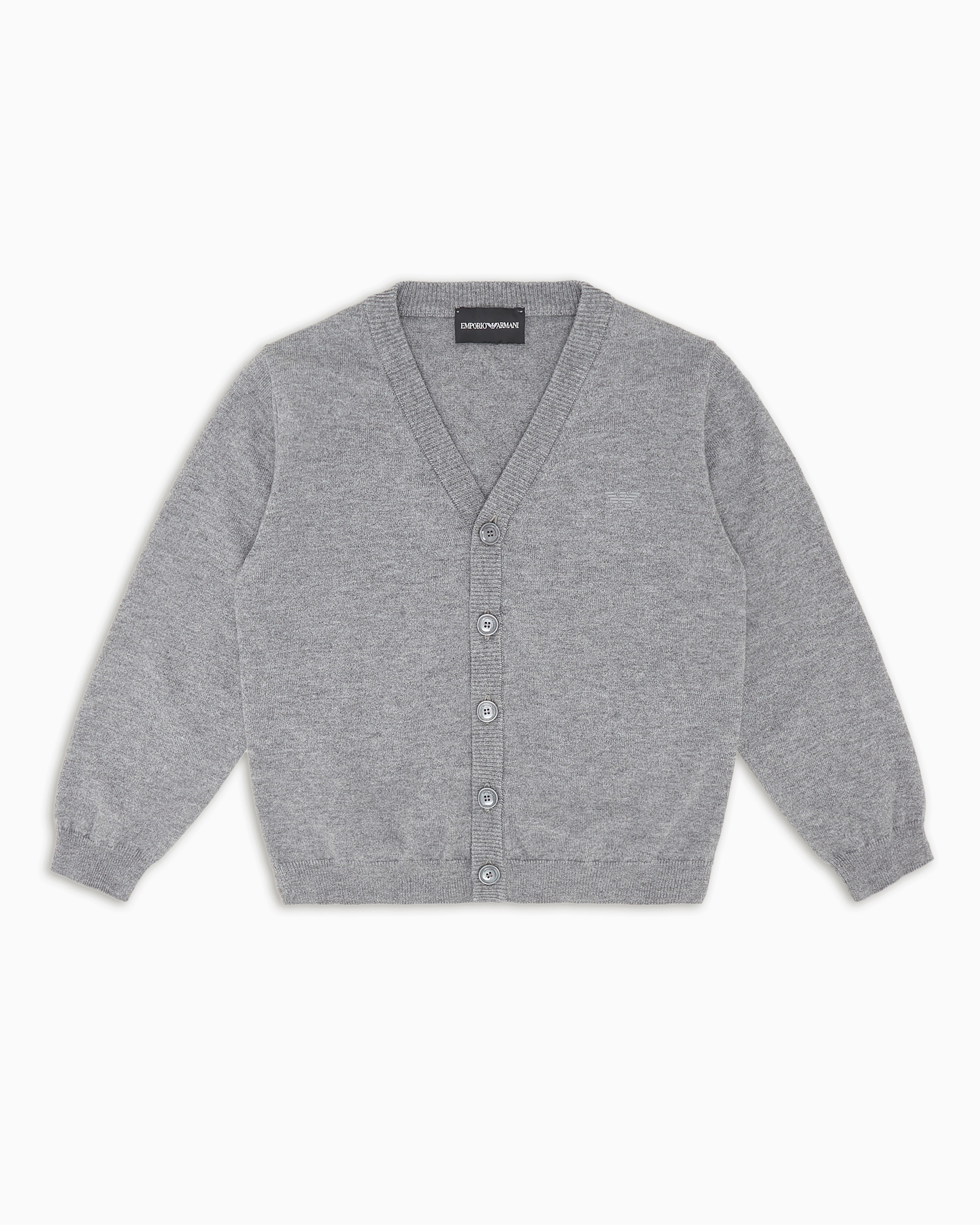 Emporio Armani Official Store Wool-blend V-neck Cardigan