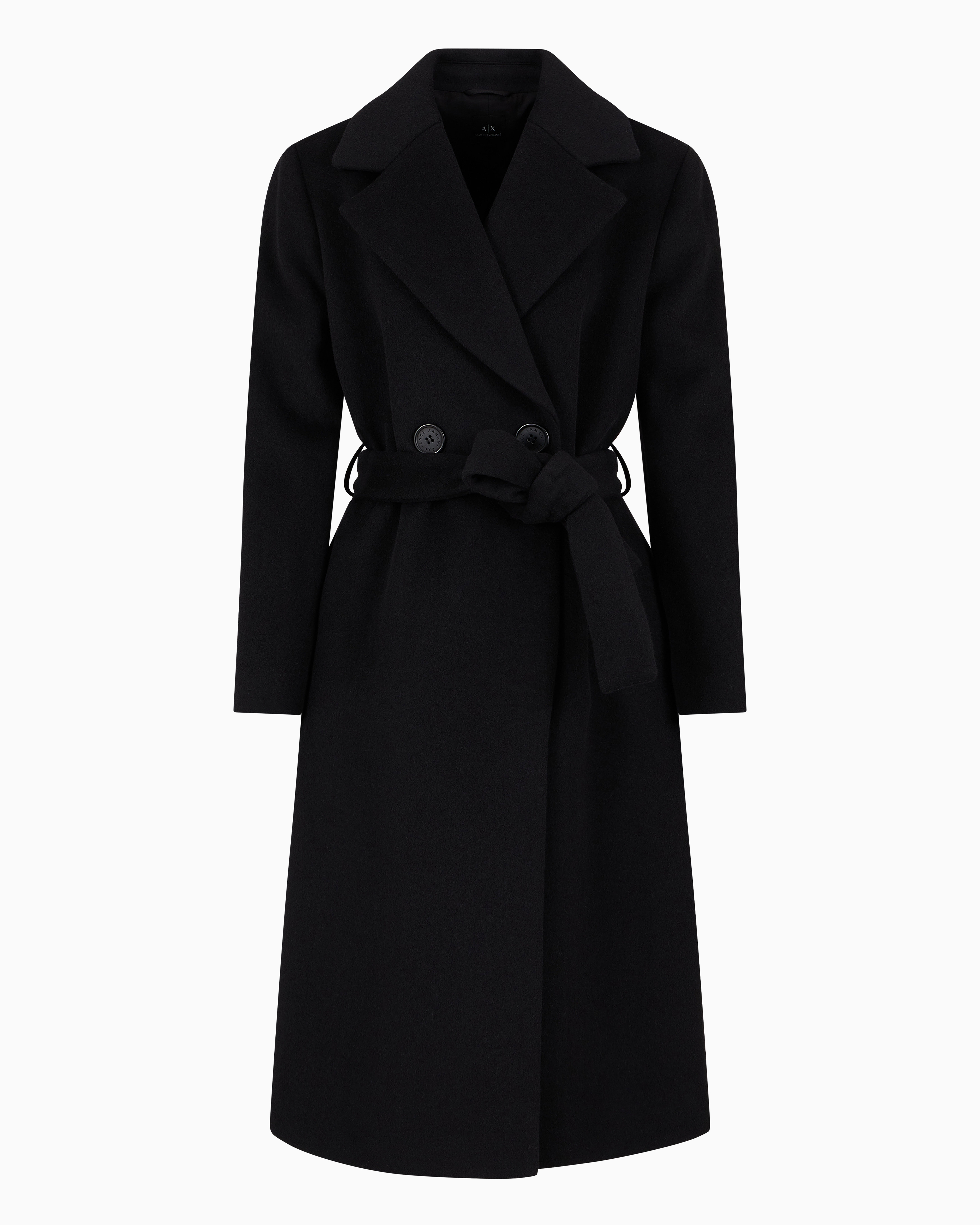 Armani Exchange - Coats, Woman, Black, Size: