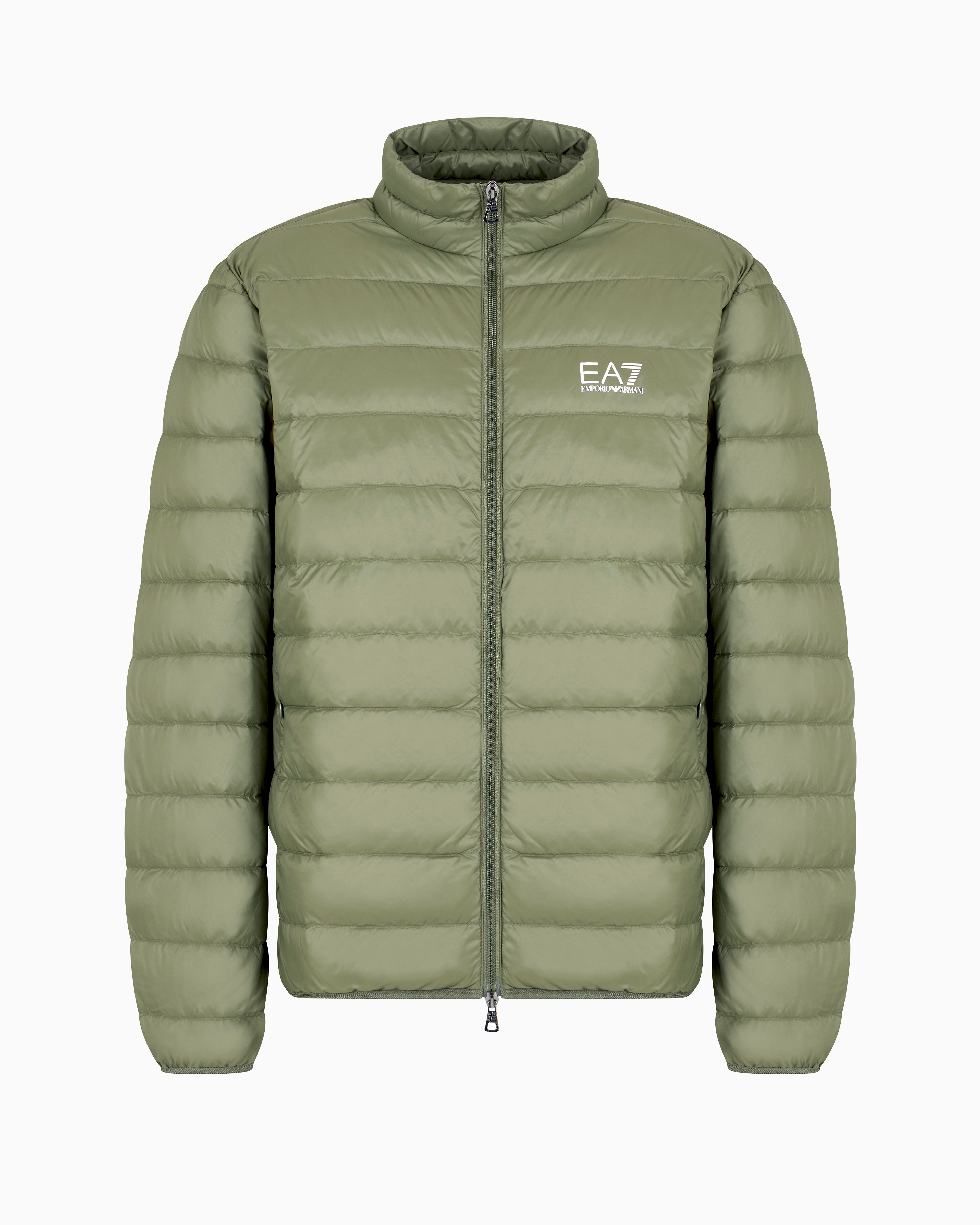 Ea7 Official Store Core Identity Packable Down Jacket In Military Green