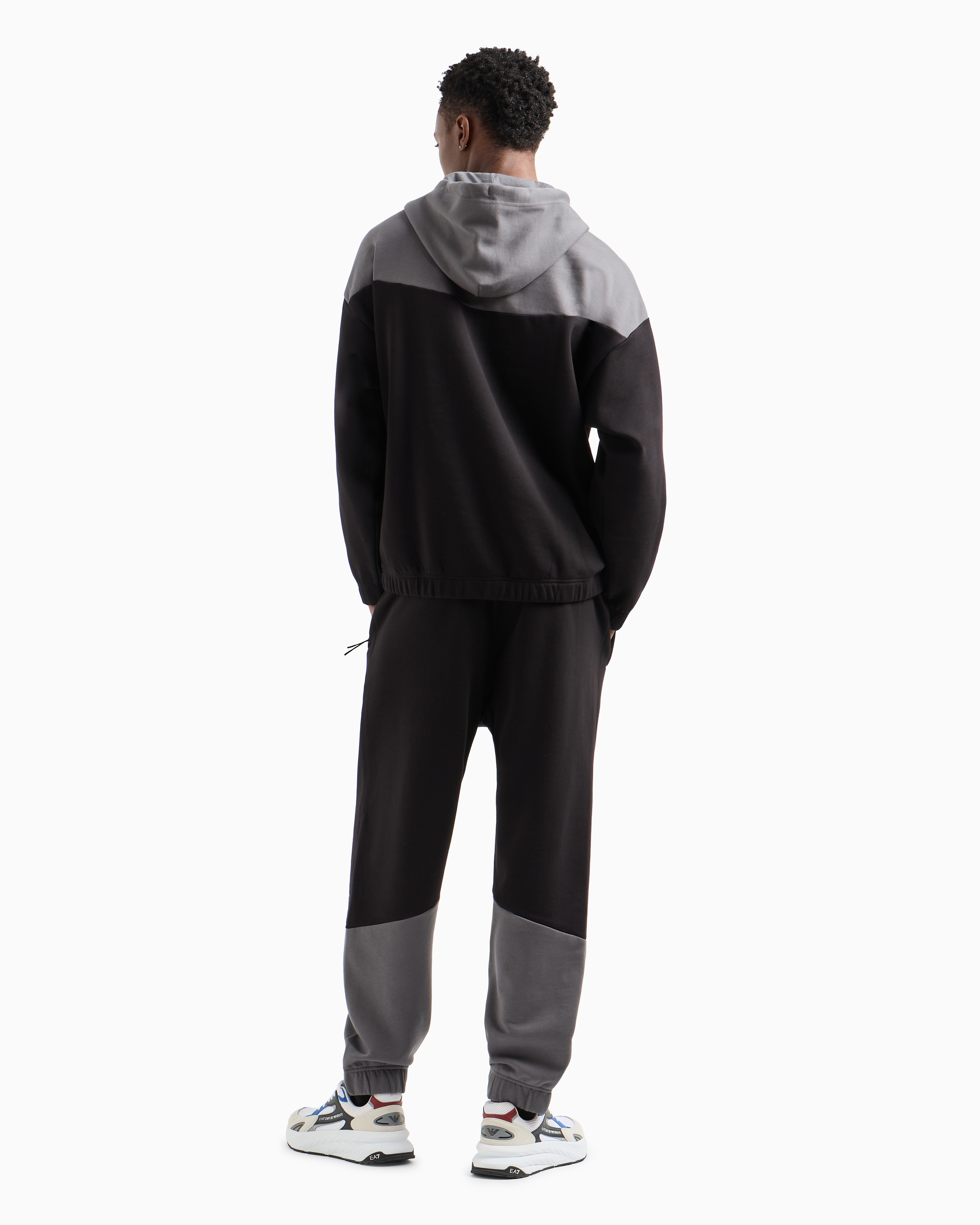 Athletic Colour Block cotton-blend tracksuit | EA7