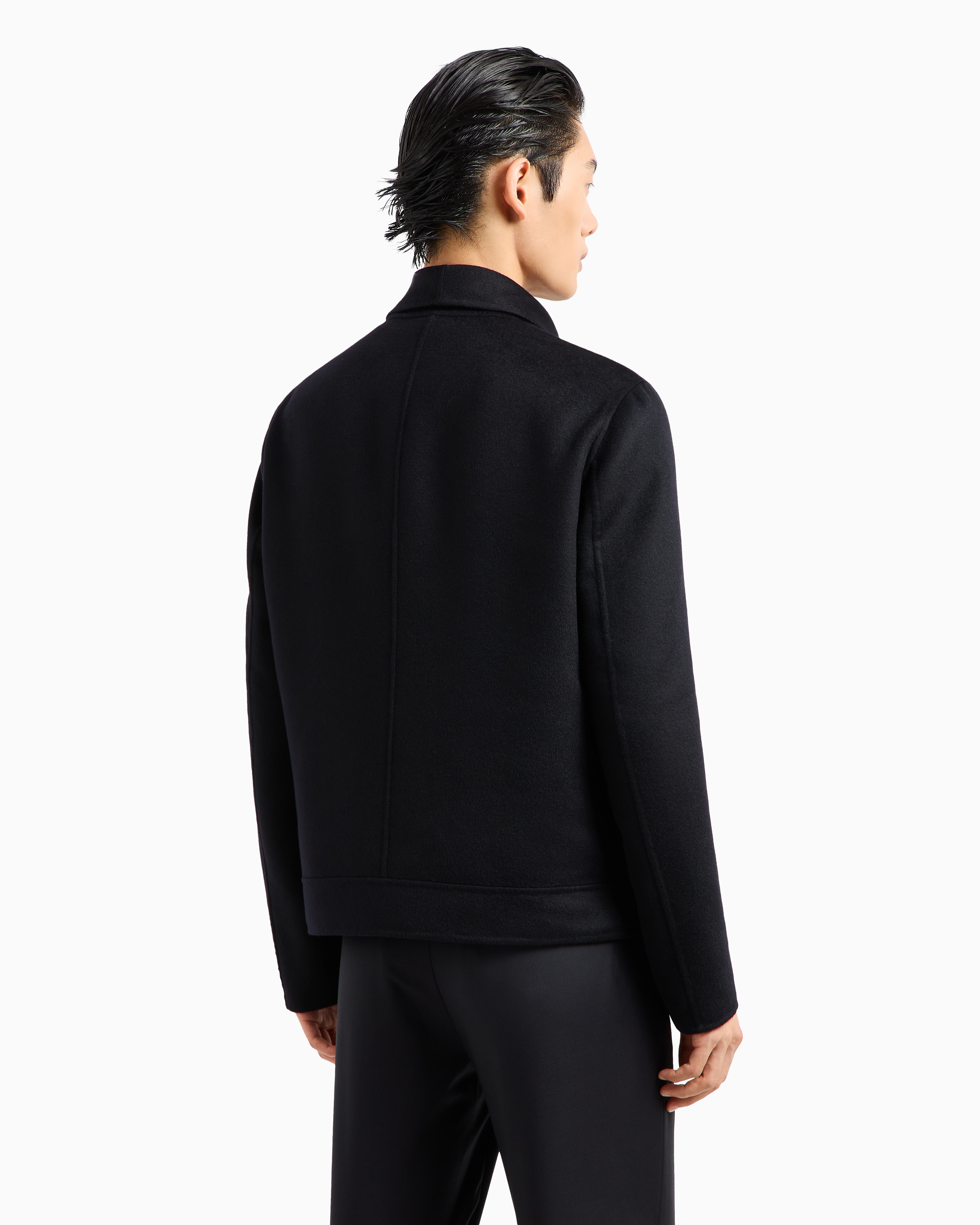 GIORGIO ARMANI ICON CASHMERE CASENTINO WOOL BLOUSON 