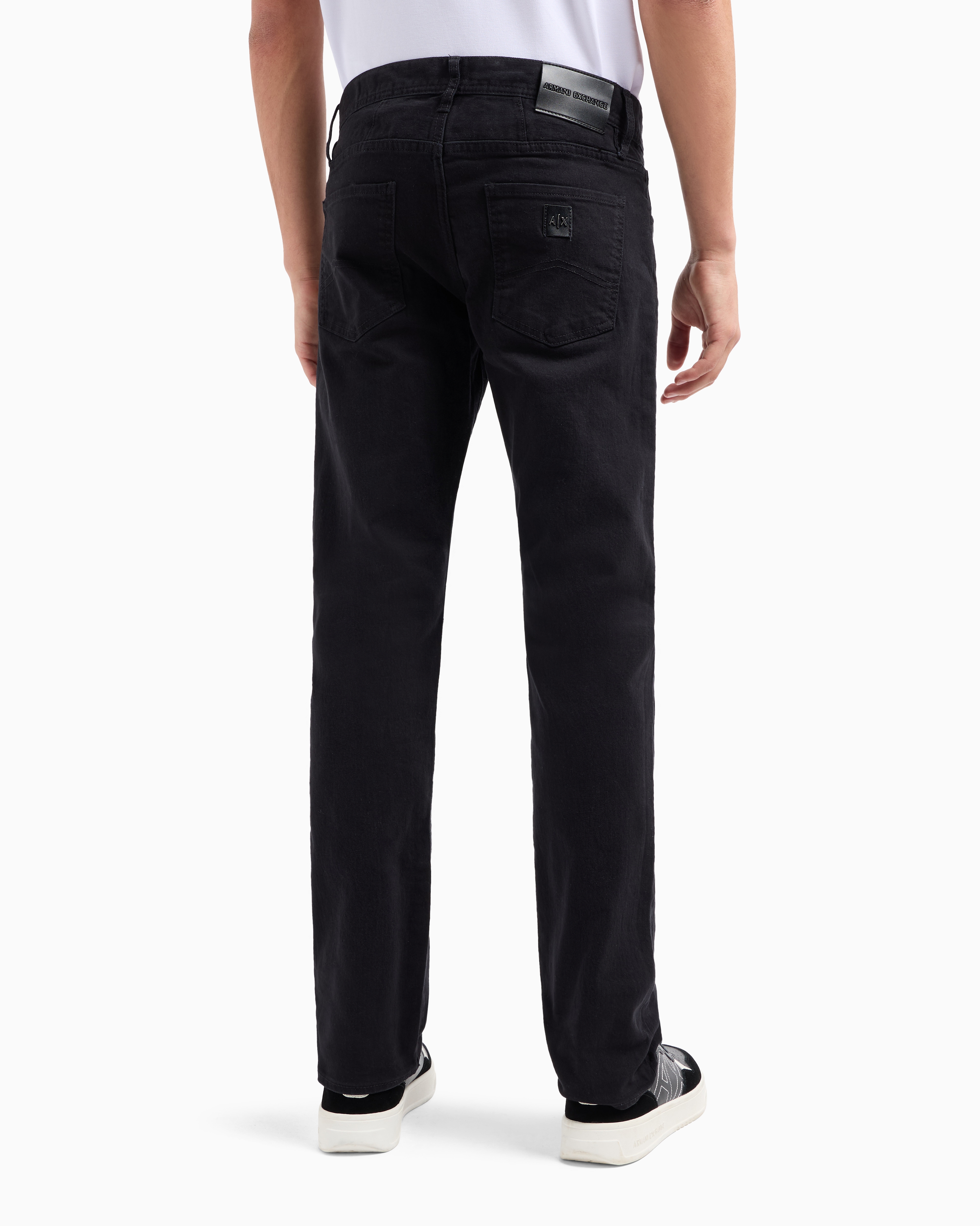 Armani Exchange Straight Jeans In Black