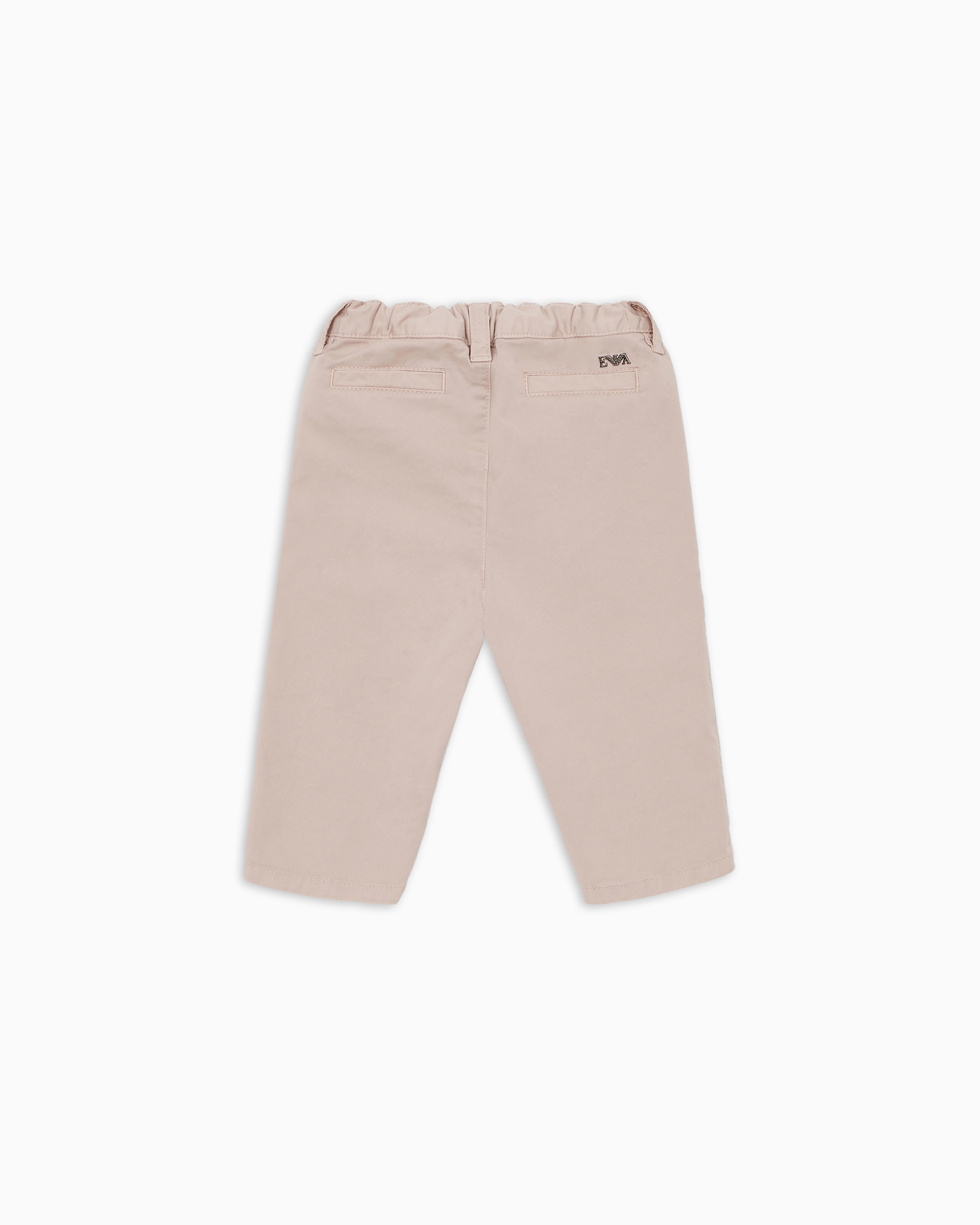 Shop Emporio Armani Cotton Chinos In Beige