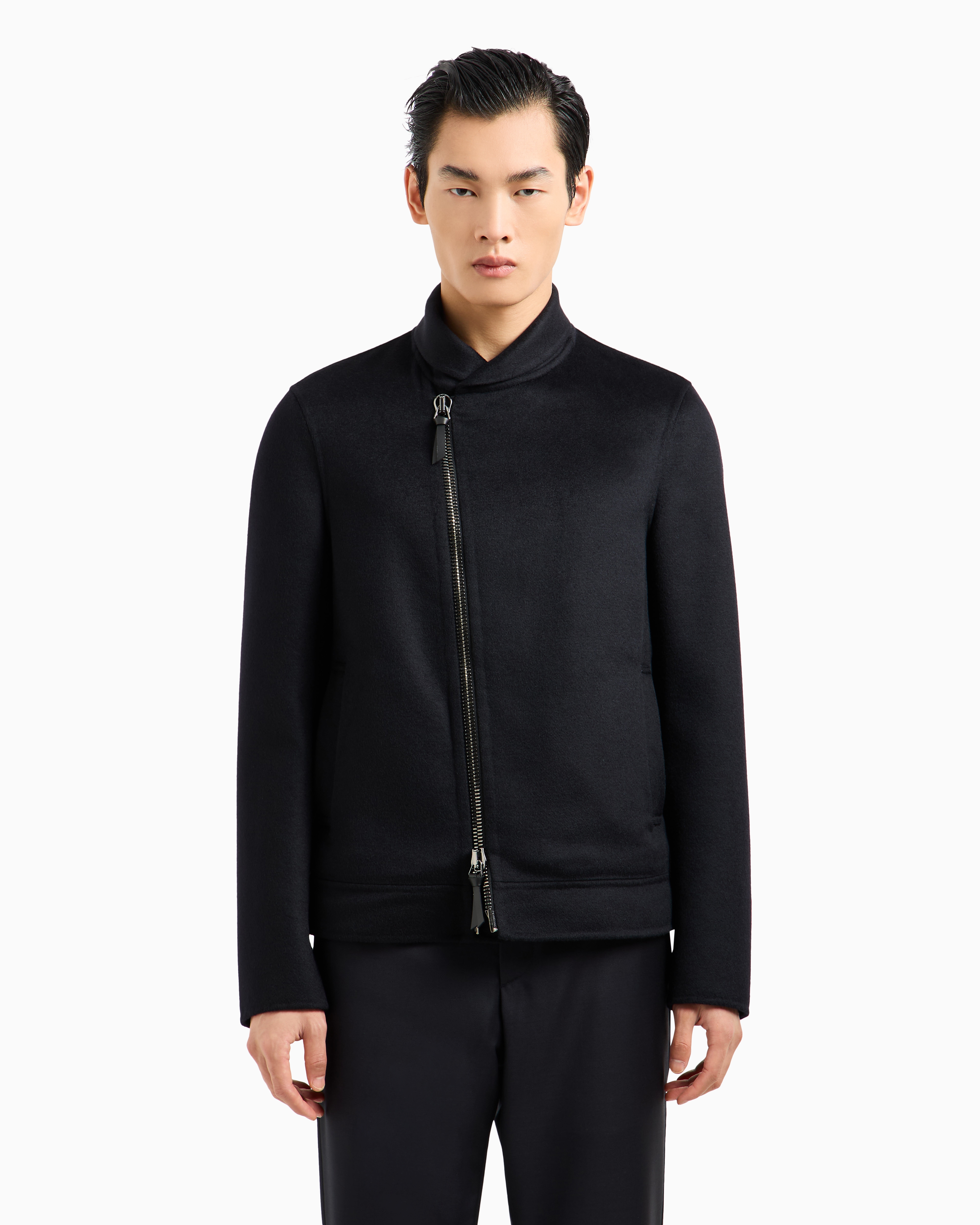 GIORGIO ARMANI ICON CASHMERE CASENTINO WOOL BLOUSON 