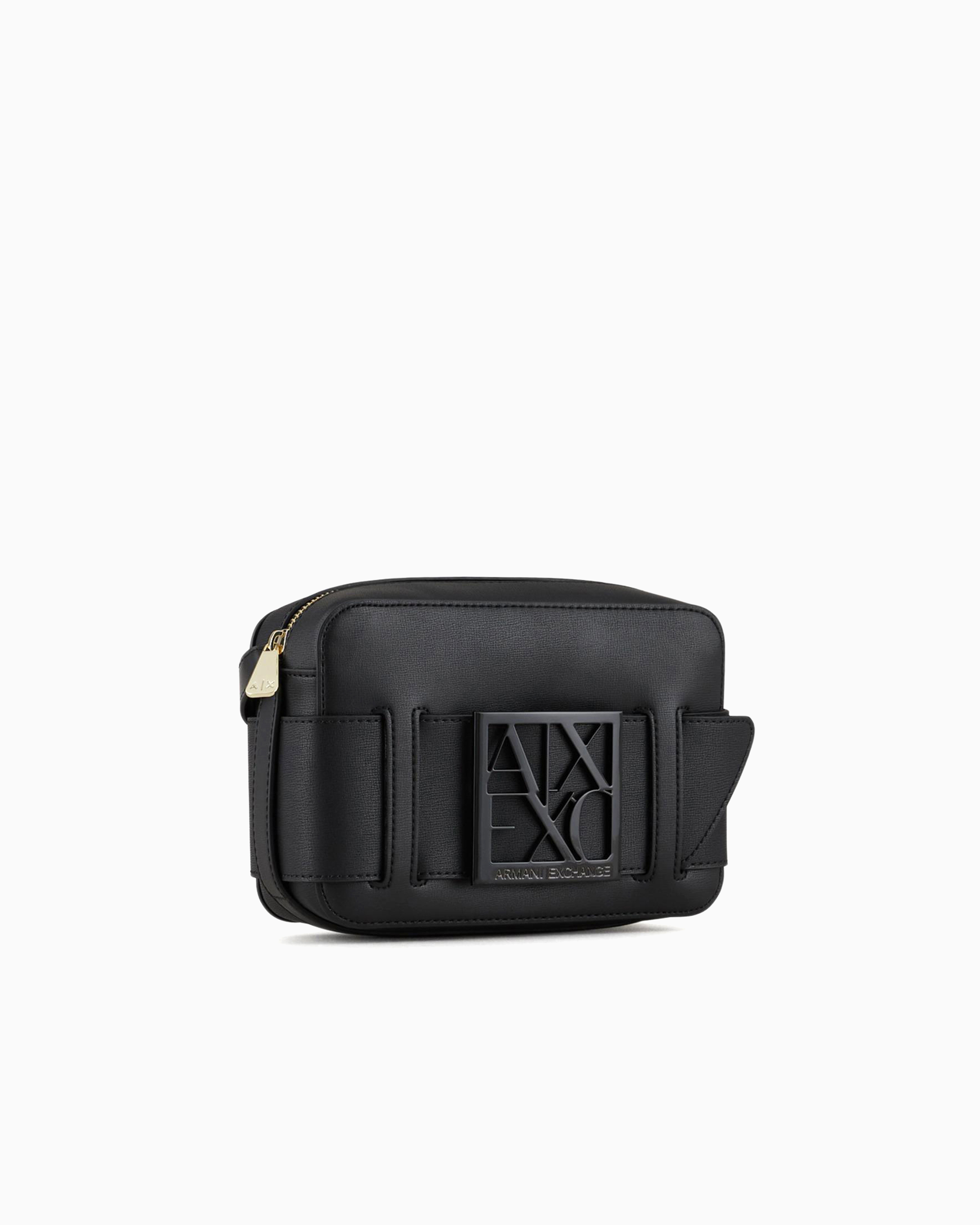 Armani Exchange Crossbody Bag With Logo In Black
